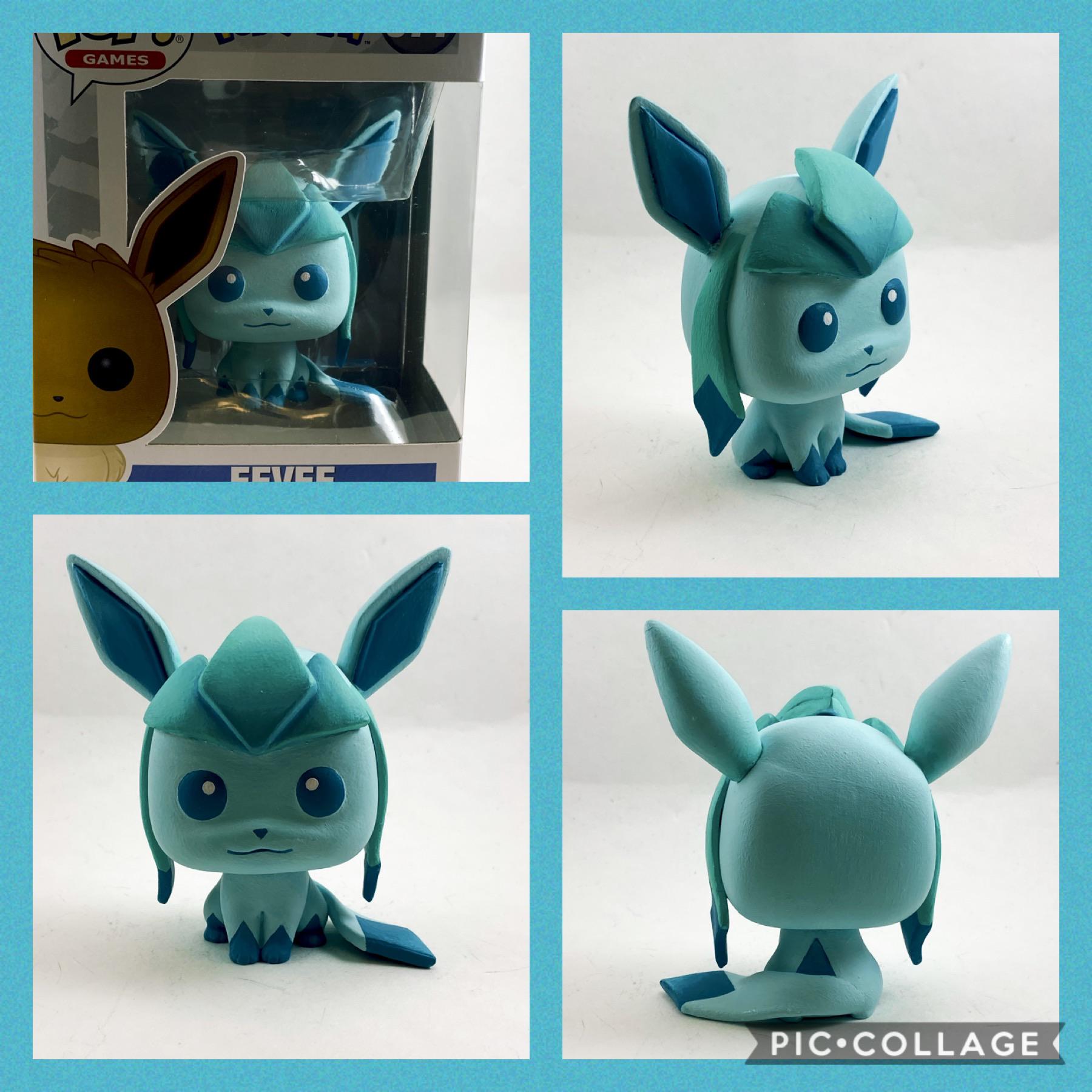 Who’s that Pokémon! It’s Glaceon! Took an Eevee and made it evolve. funkopop