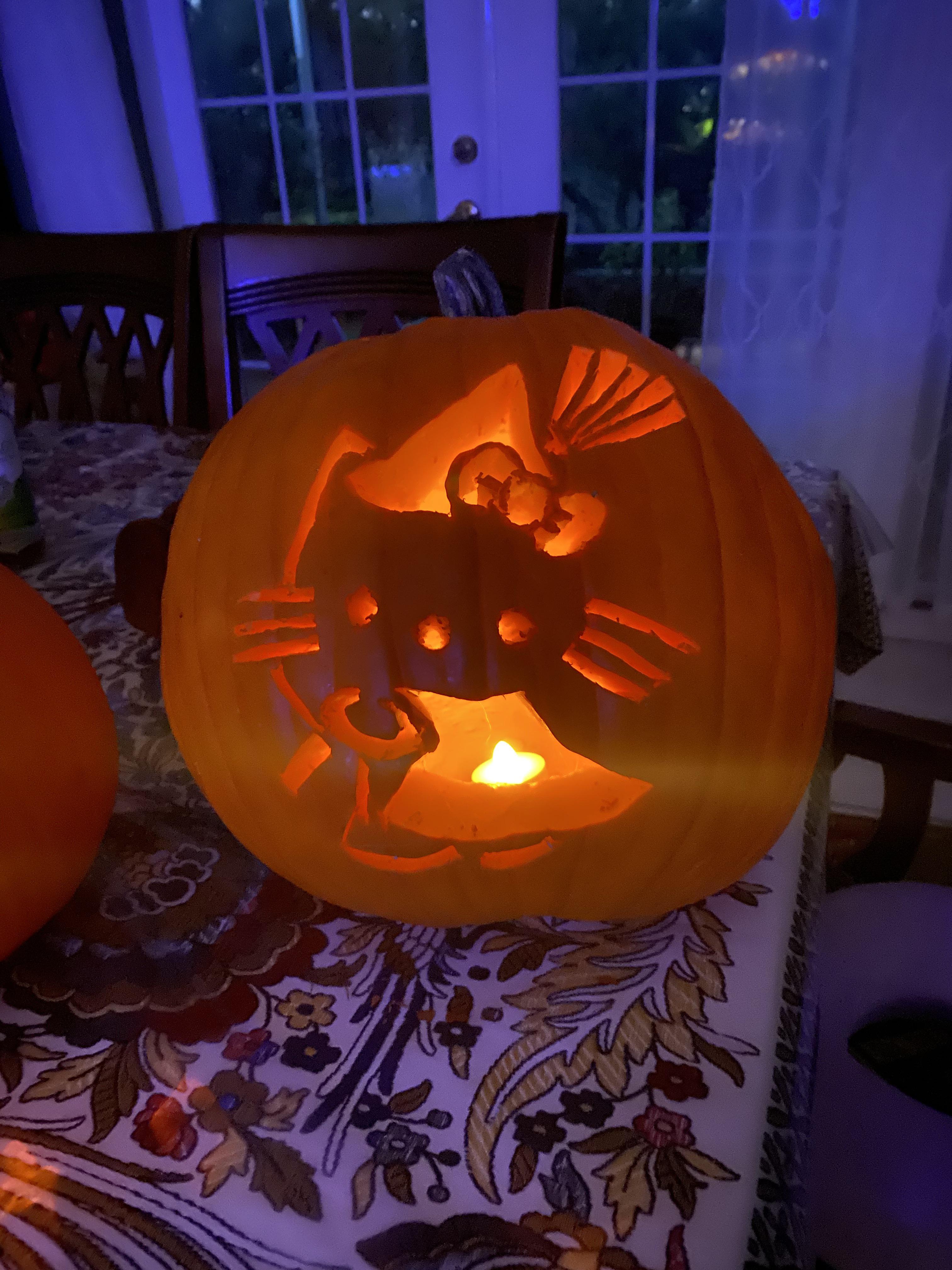 Hello Kitty Pumpkin Carving Ideas