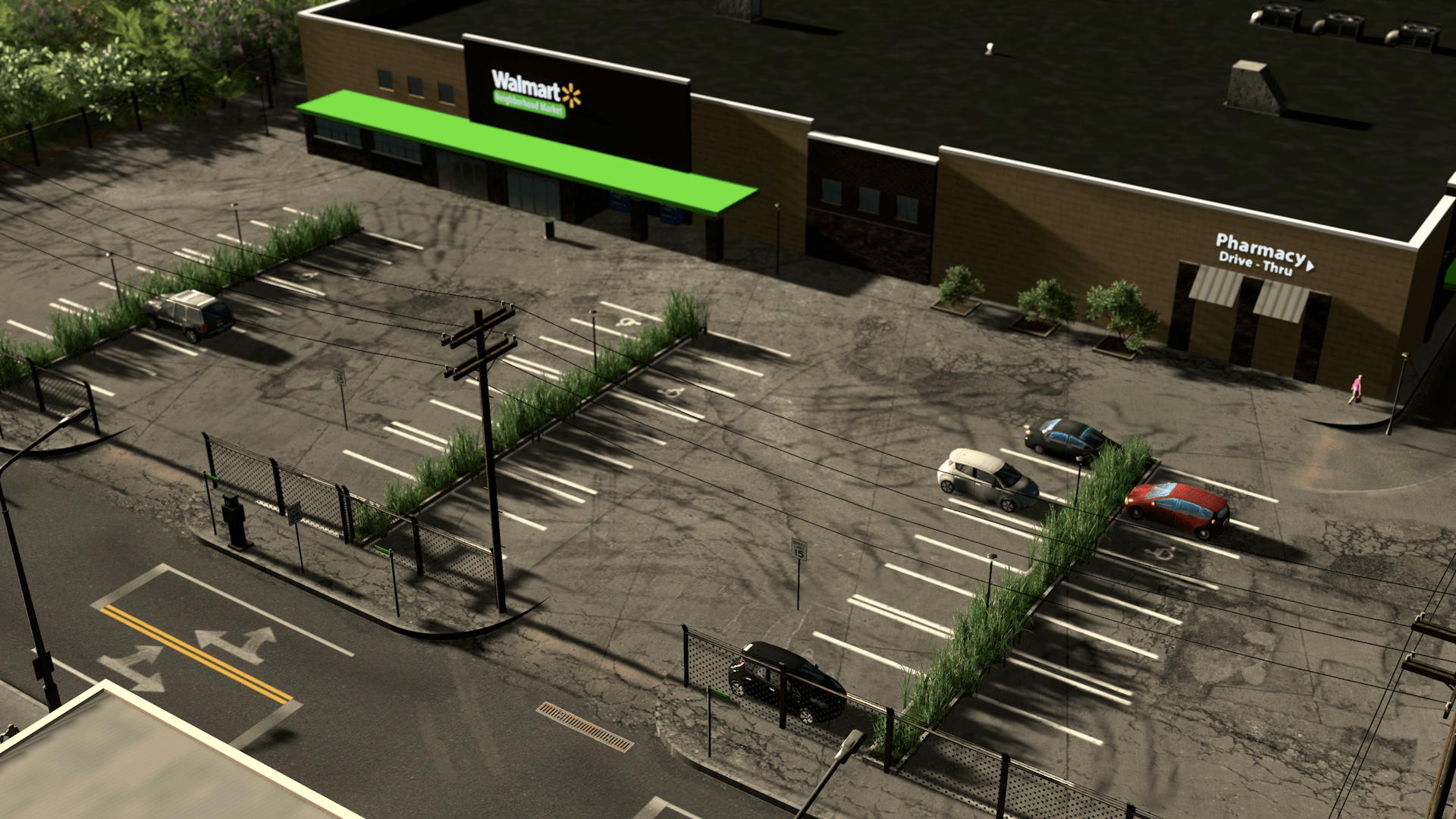 Walmart Parking Lot r/CitiesSkylines