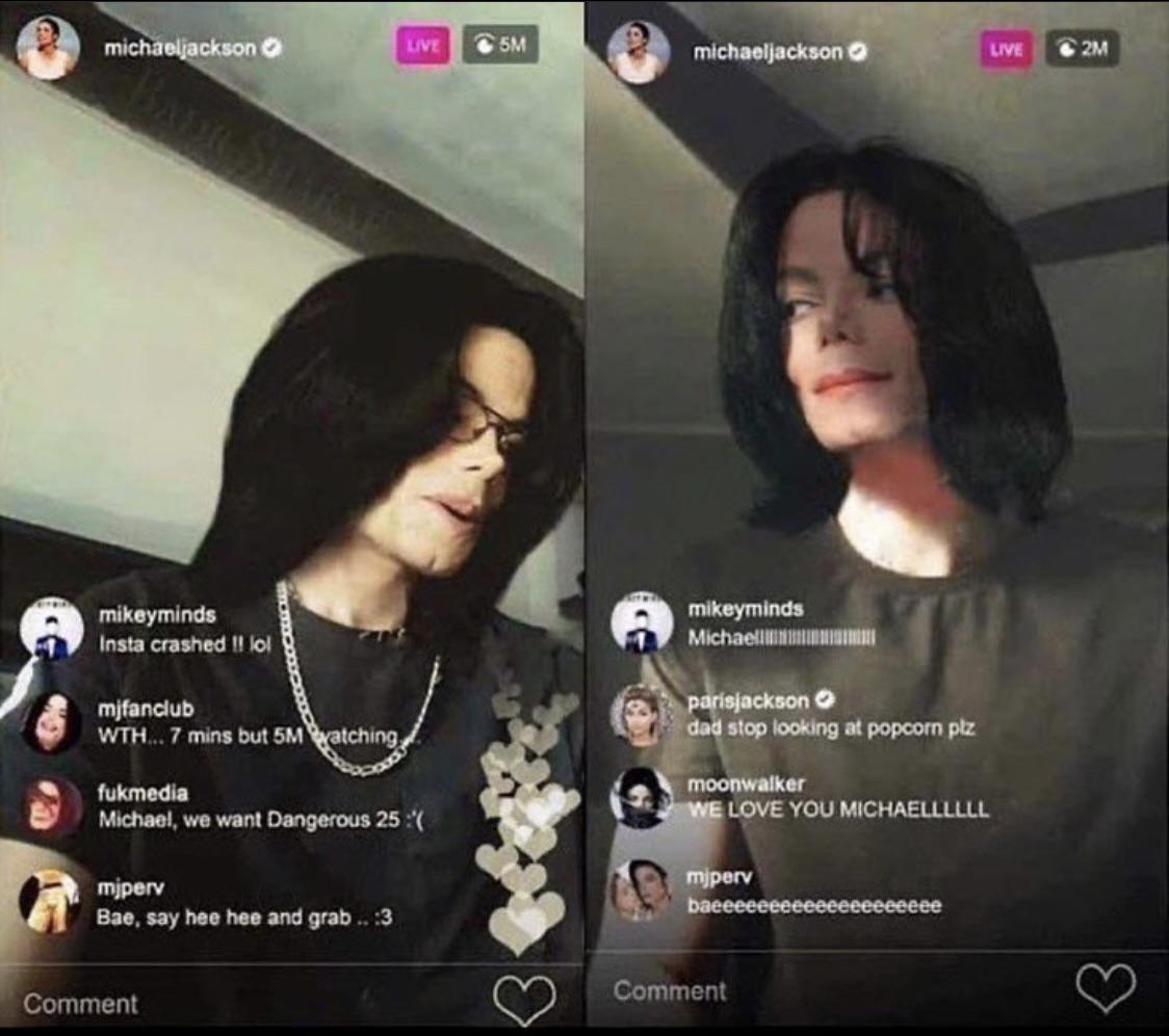 Michael Jackson on ig live 😭 r/MichaelJackson
