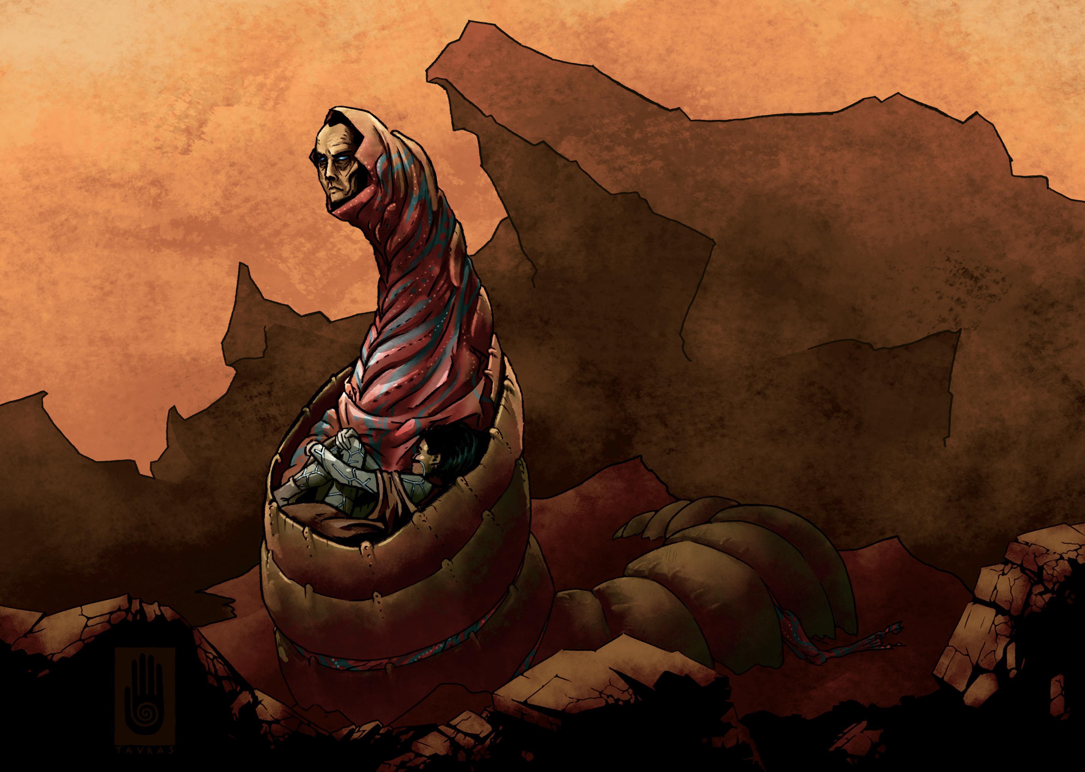 [Contains spoilers for God Emperor of Dune] Leto II and Siona, Digital