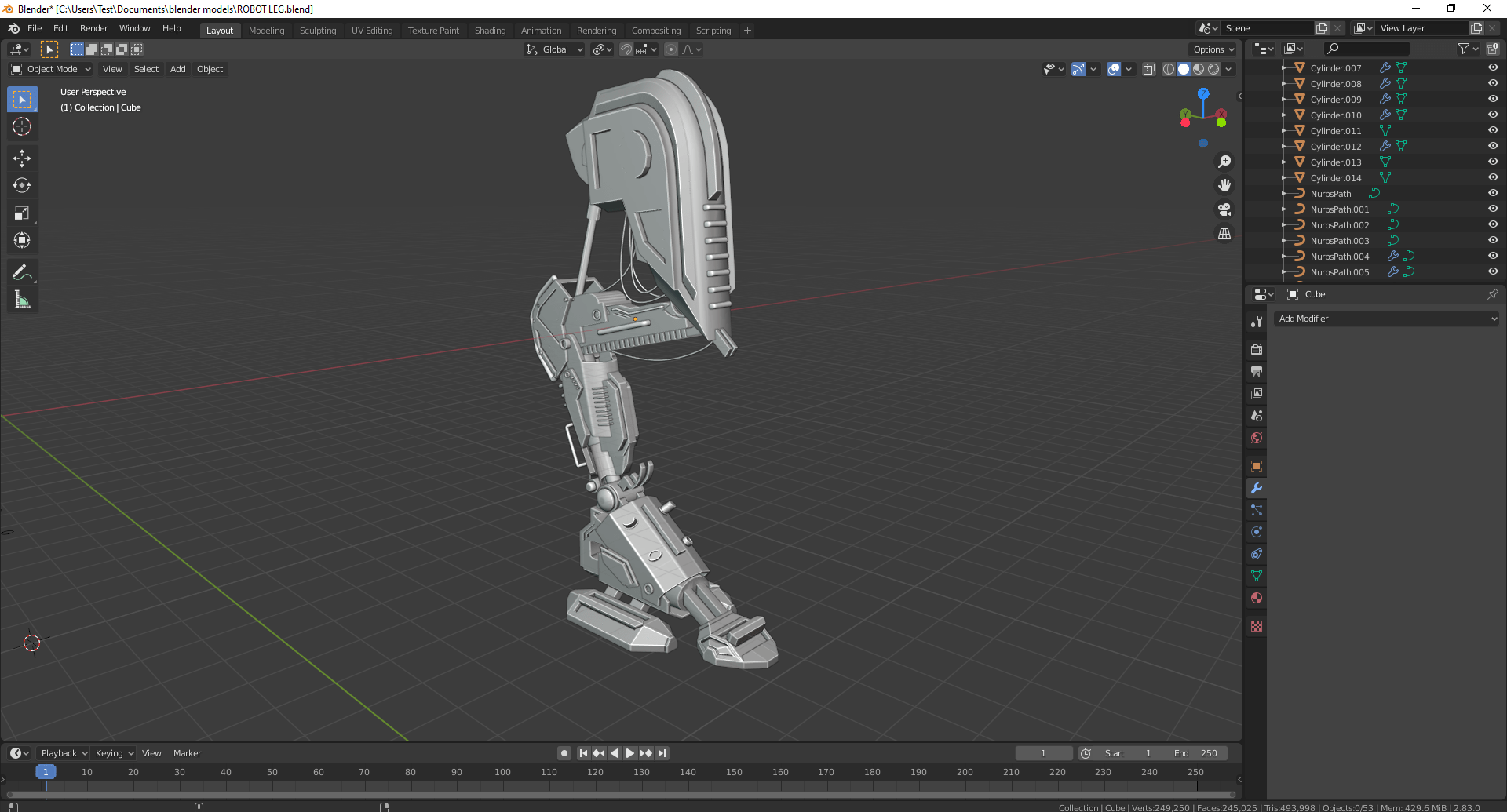 first try at hard surface modelling im much more used to sculpting