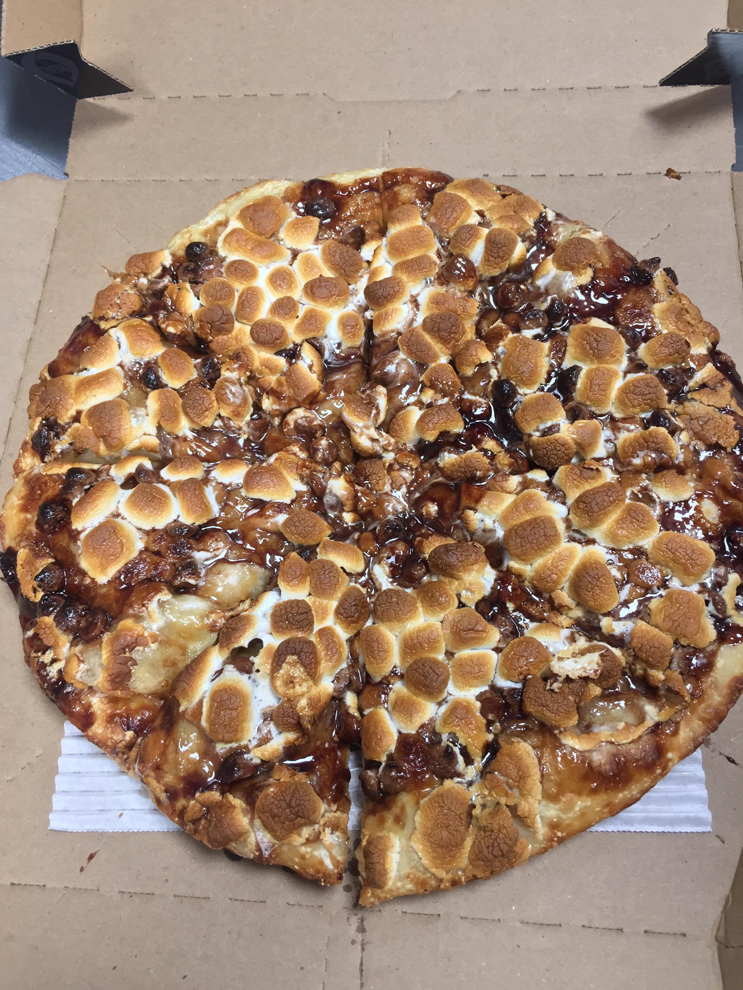 Rocky road pizza? Bomb af a closing driver brought in the ingredients