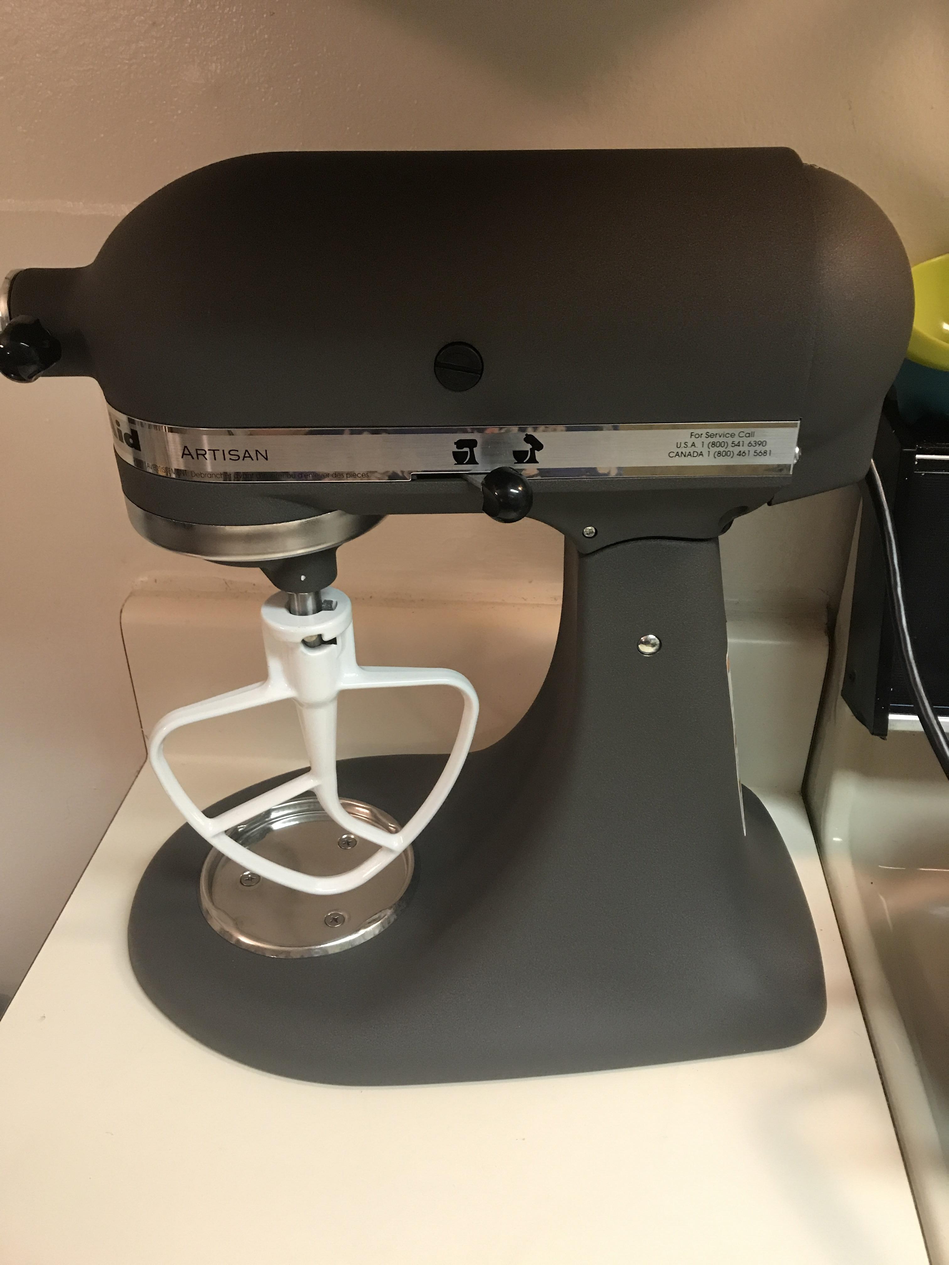 My first kitchenaid I bought myself in Imperial Grey I’m so excited to