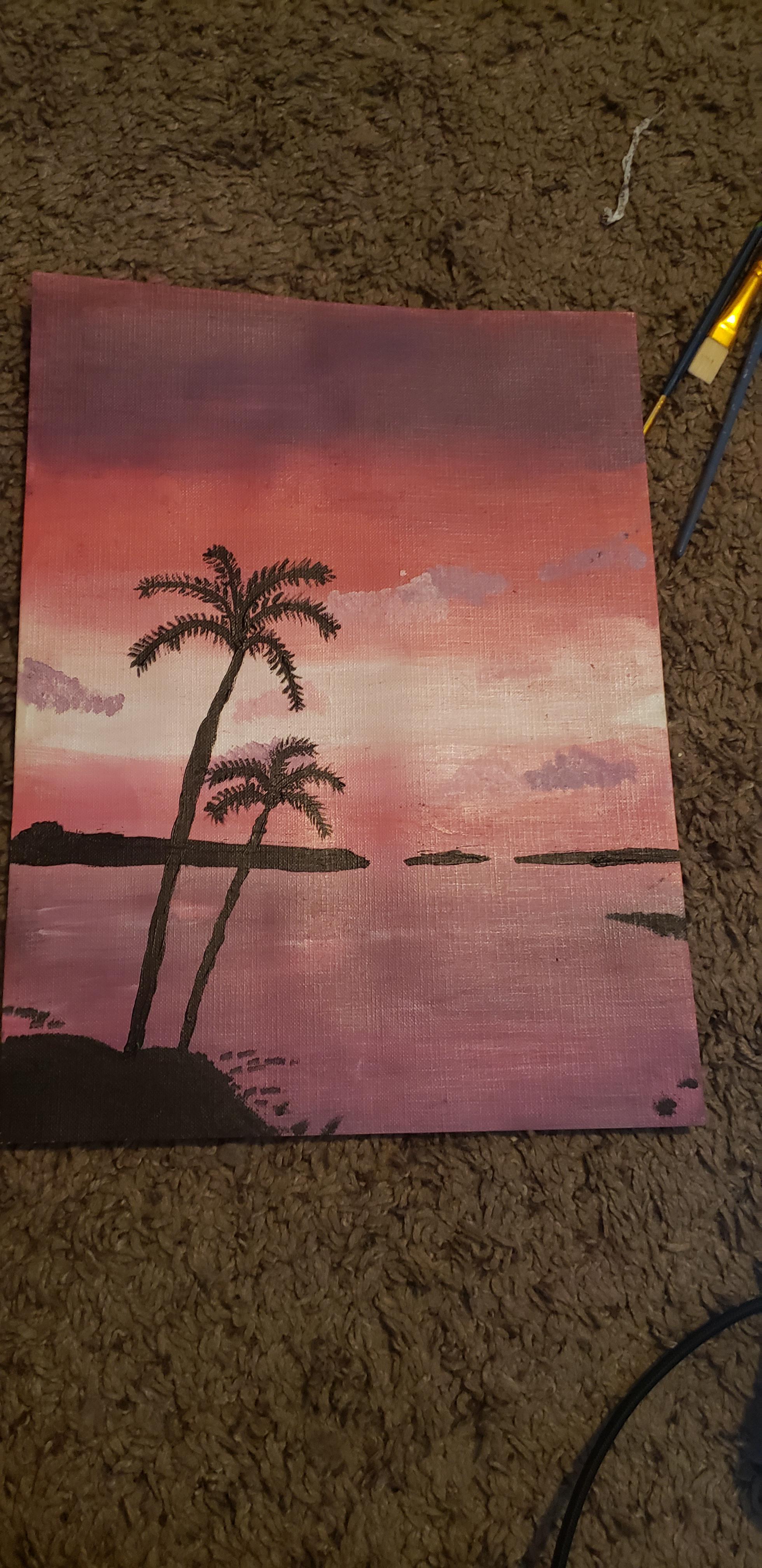 Acrylic painting, just picked up this yesterday & I'm loving it! r/crafts