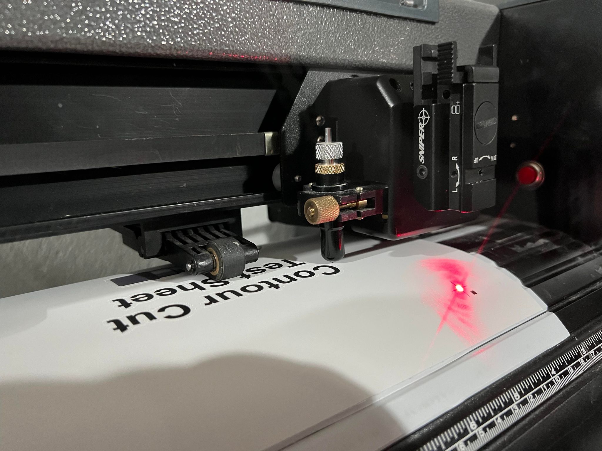 US Cutter MH871 Manual Laser Contour Mod! r/VinylCutters