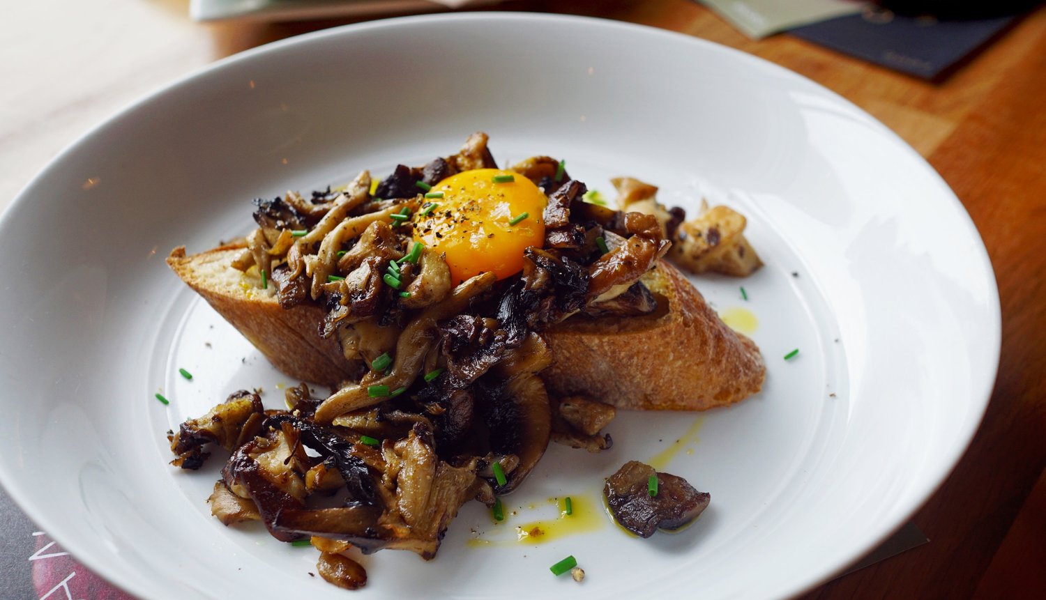 [I Ate] Mushrooms And Toast. Three Boars, Edmonton, Alberta r/food