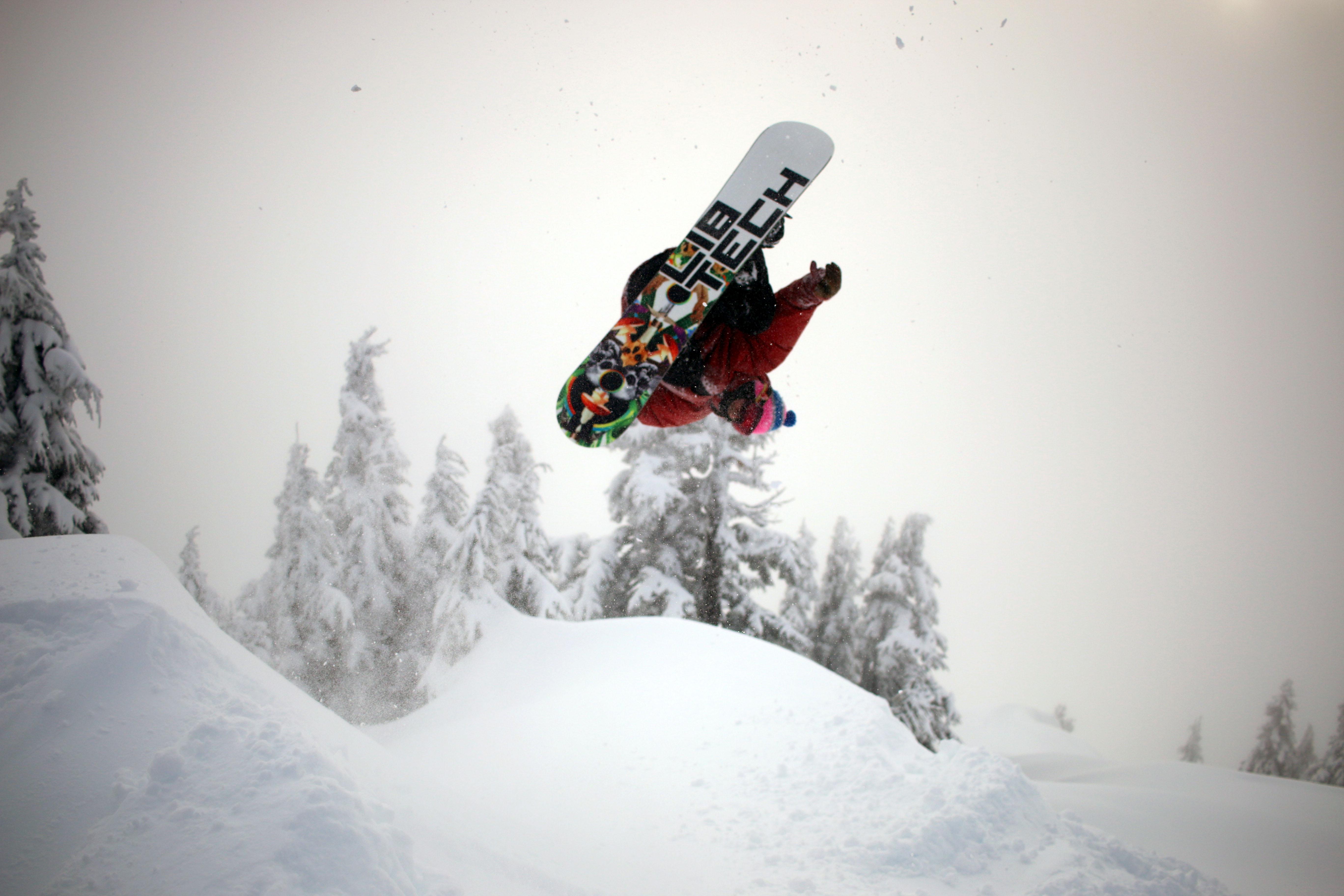 Backflip at Mt. Baker r/snowboarding