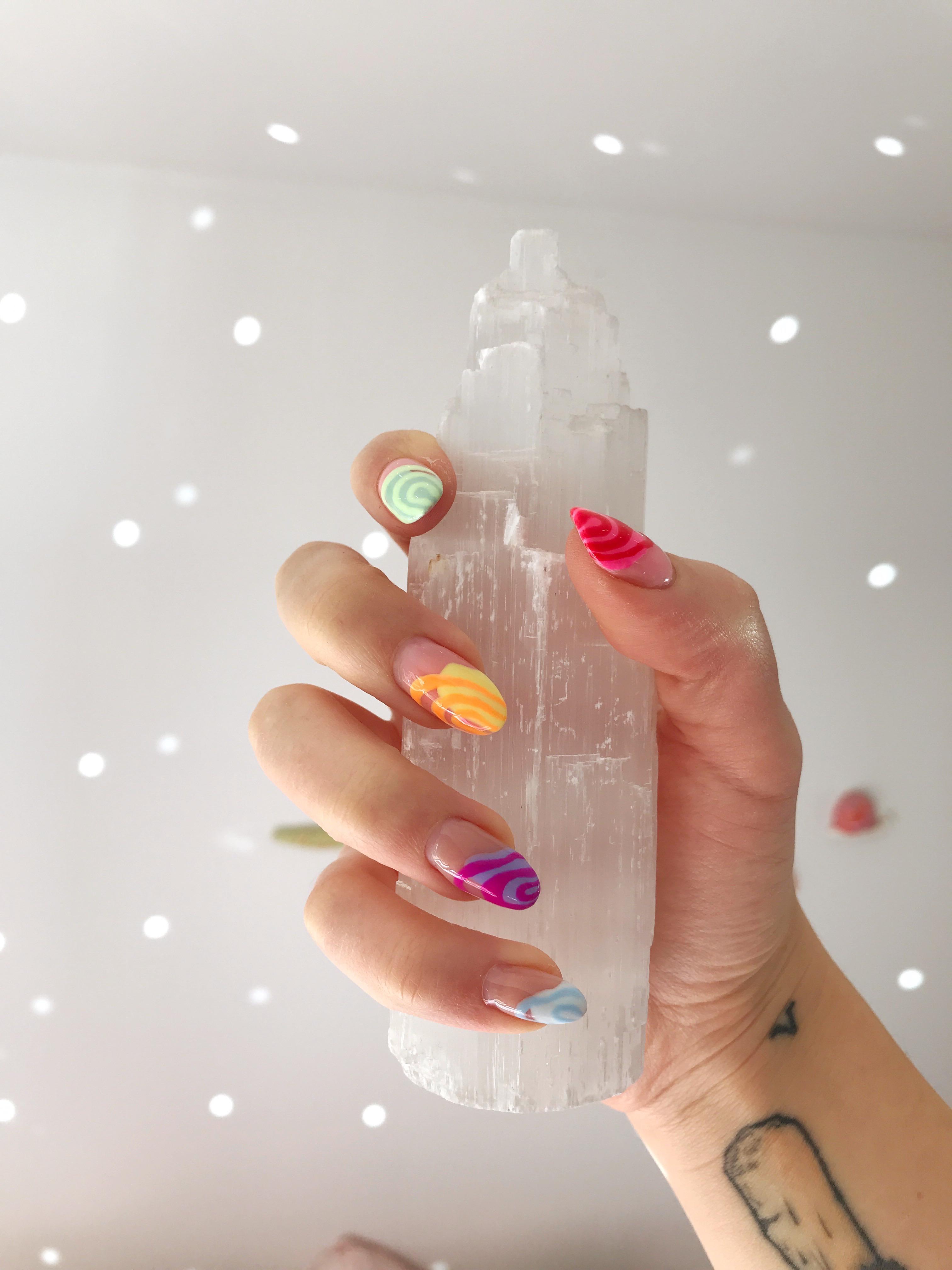 Used the gel bottle BIAB to build new nails as mine were super short