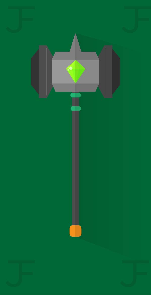 Vector art of Shard Hammer r/Stormlight_Archive