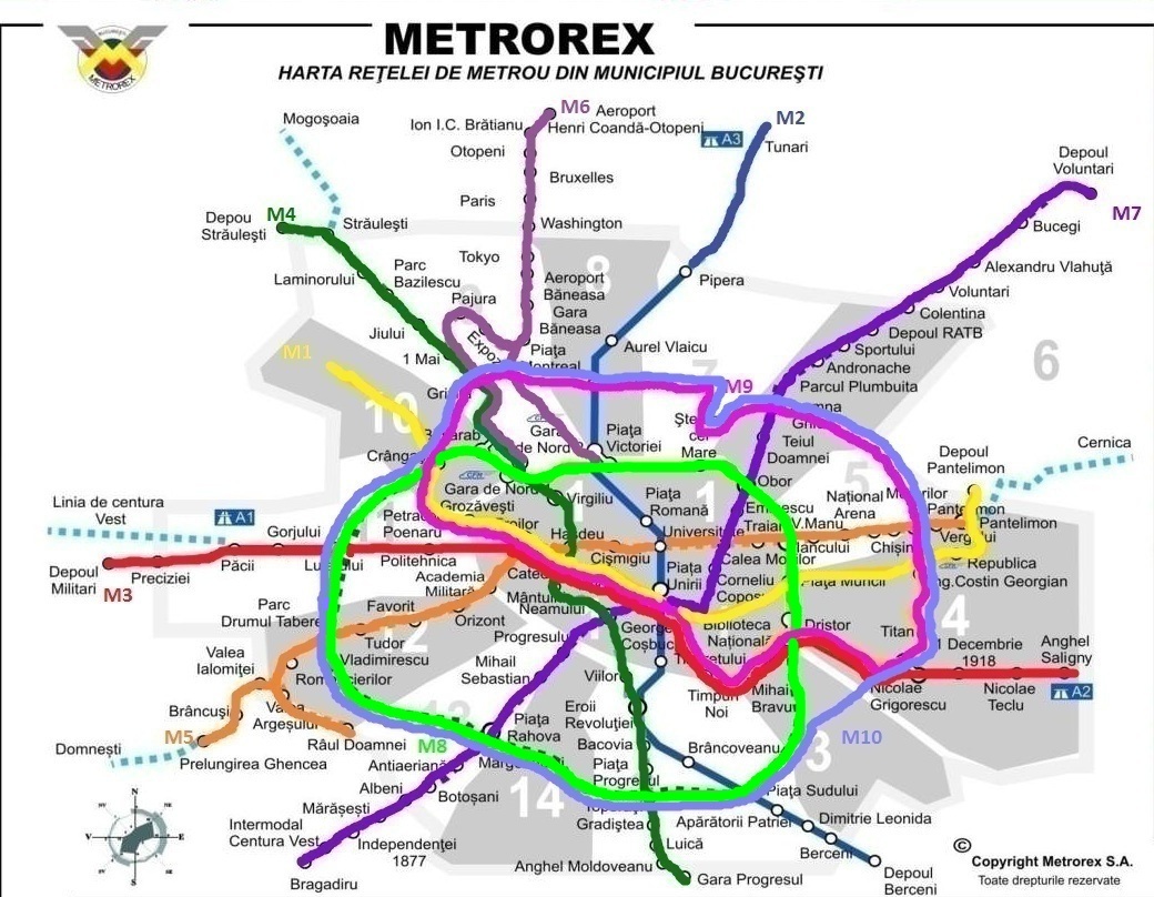 Planuri de viitor pentru dezvoltarea retelei de metrou Bucuresti 10