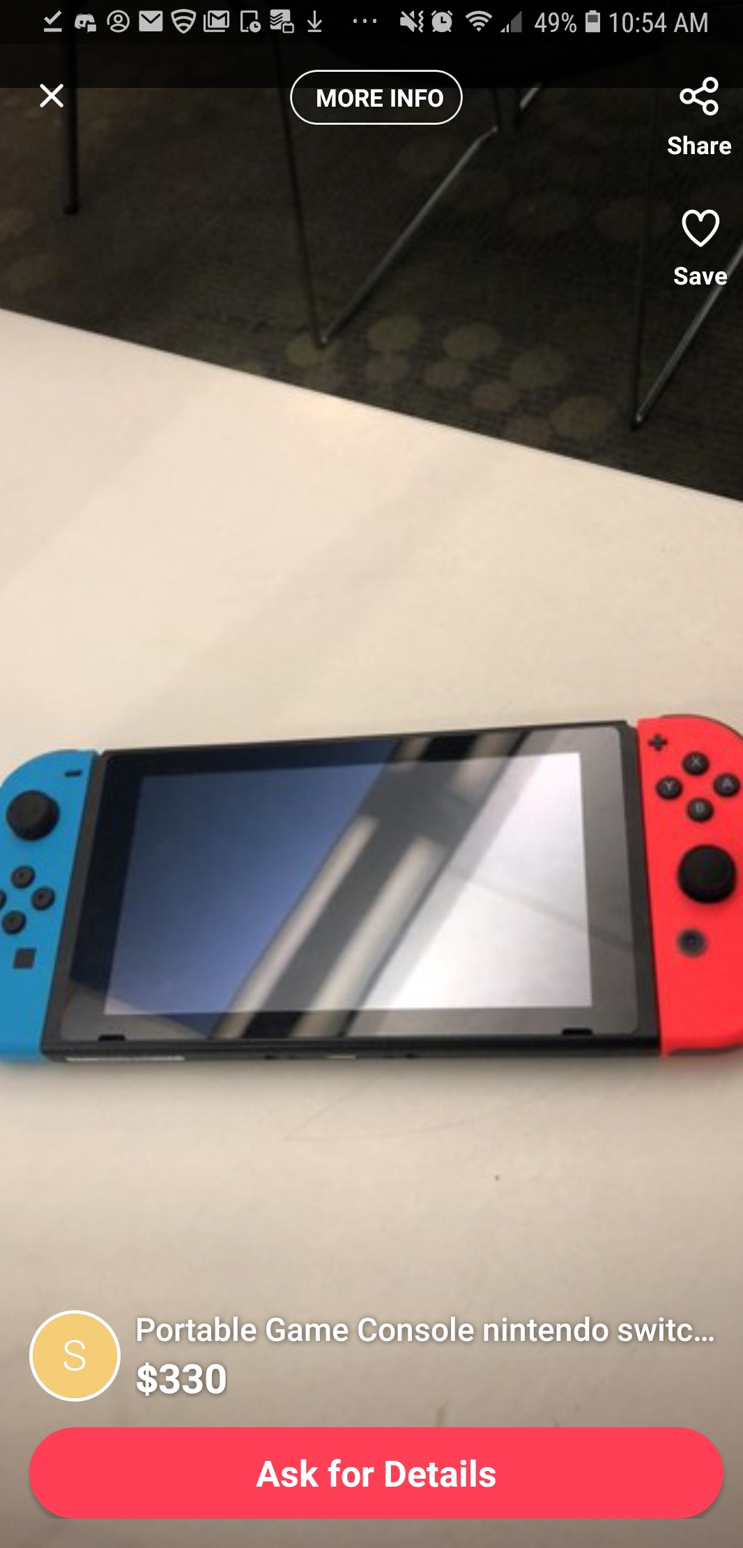 Selling a Used Switch at a Higher Cost Than a New One r