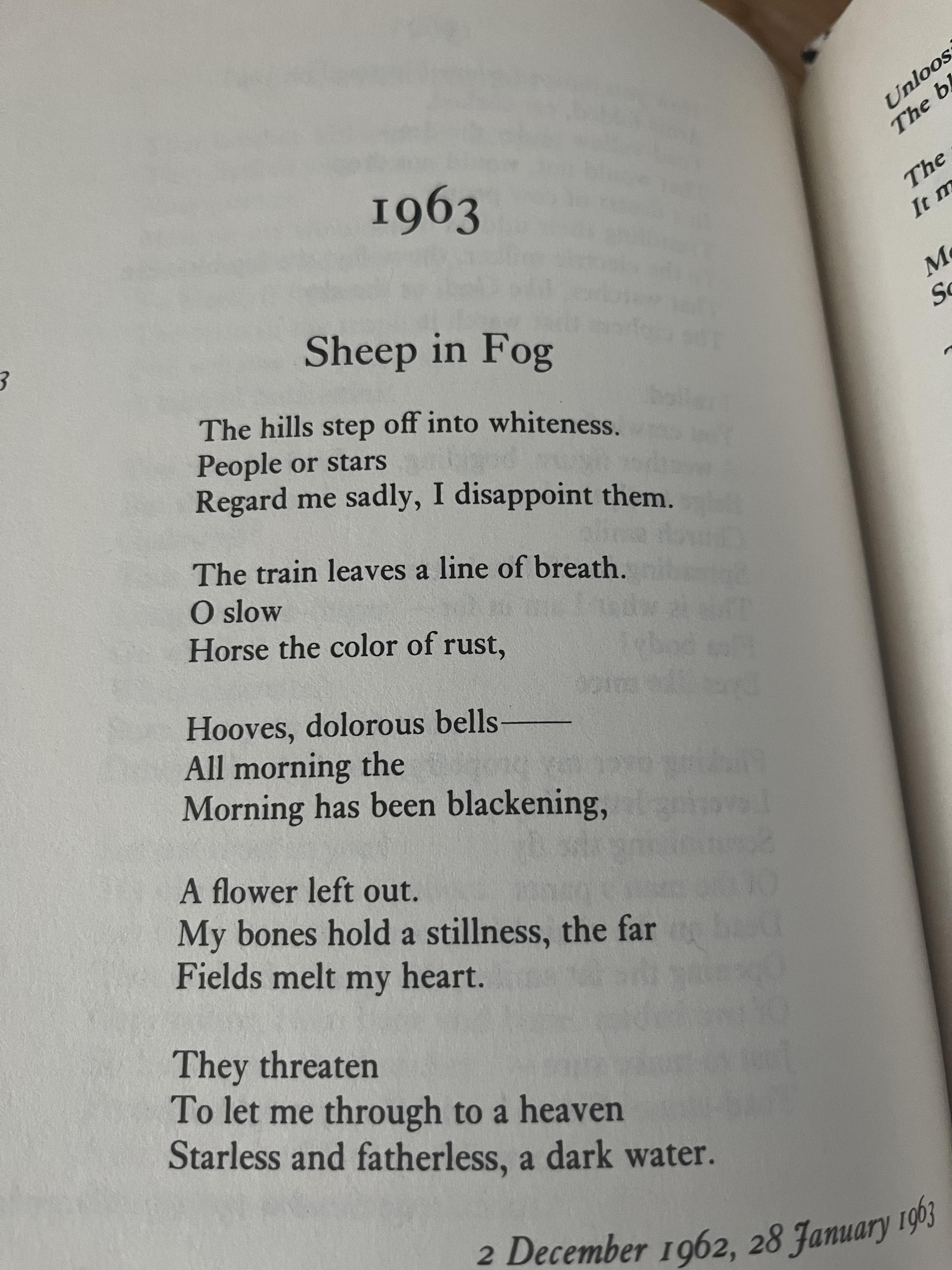 [Poem] Sheep in Fog by Sylvia Plath r/Poetry