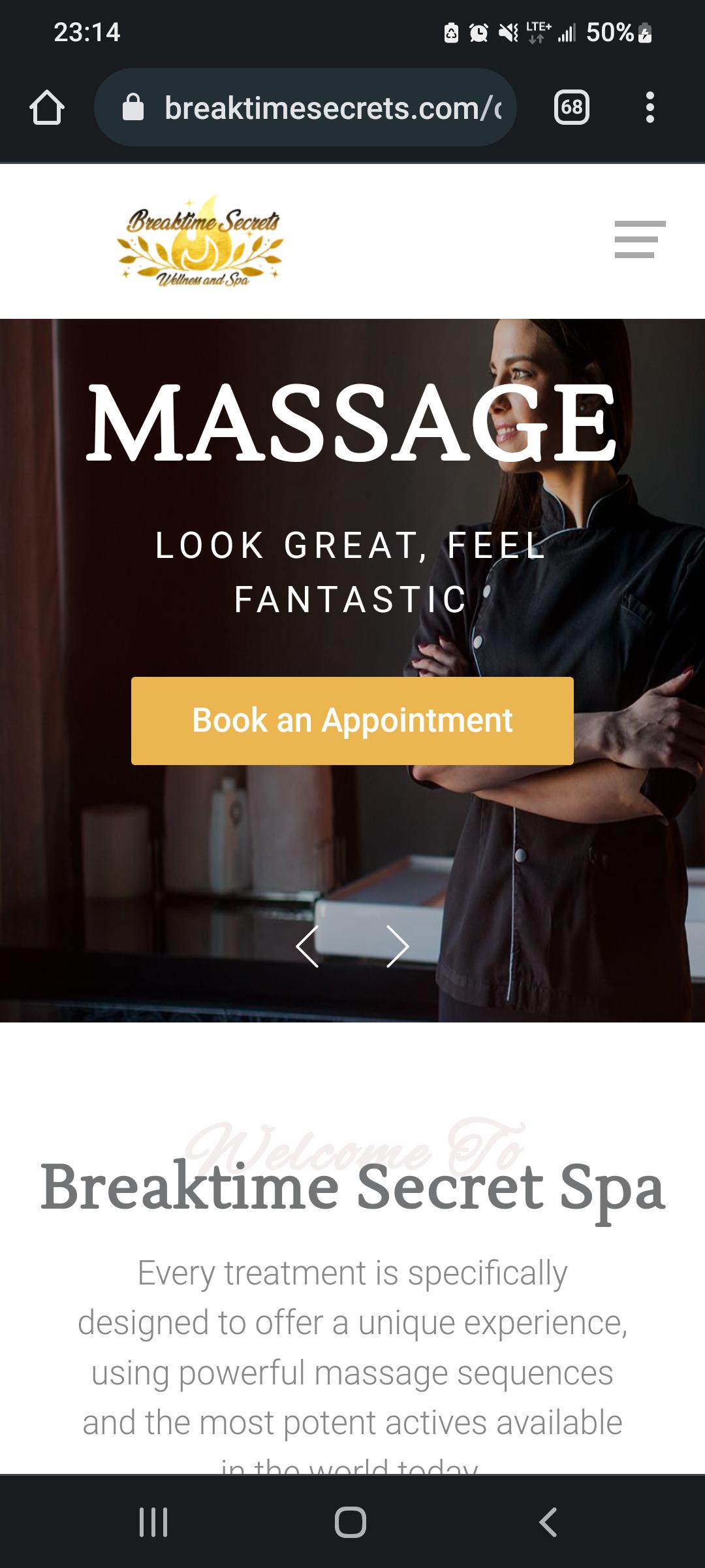 Scam Massage, all using this template and offering cheap massages for 4