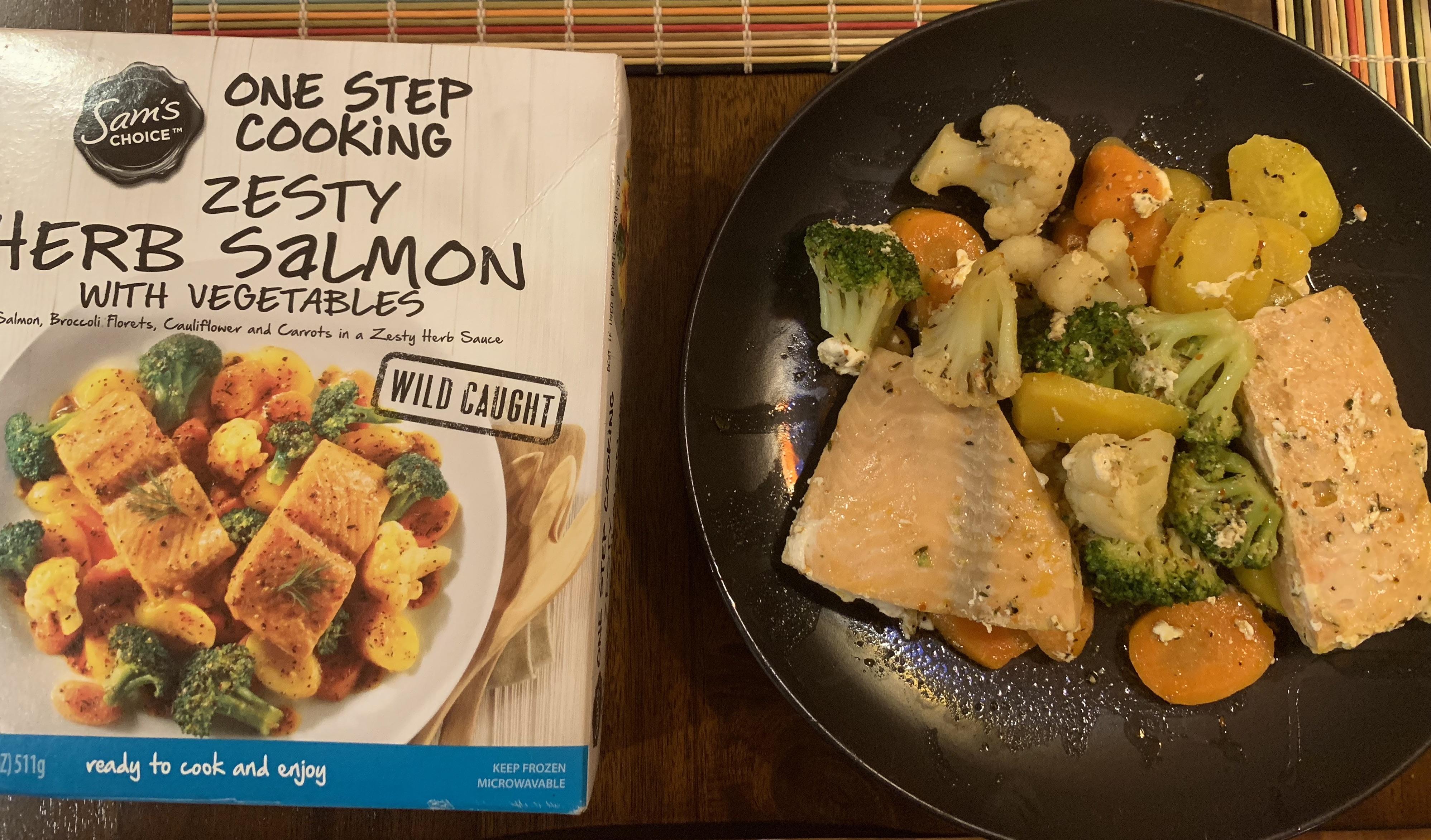 Sam’s Choice Zesty Herb Salmon with Vegetables r/frozendinners
