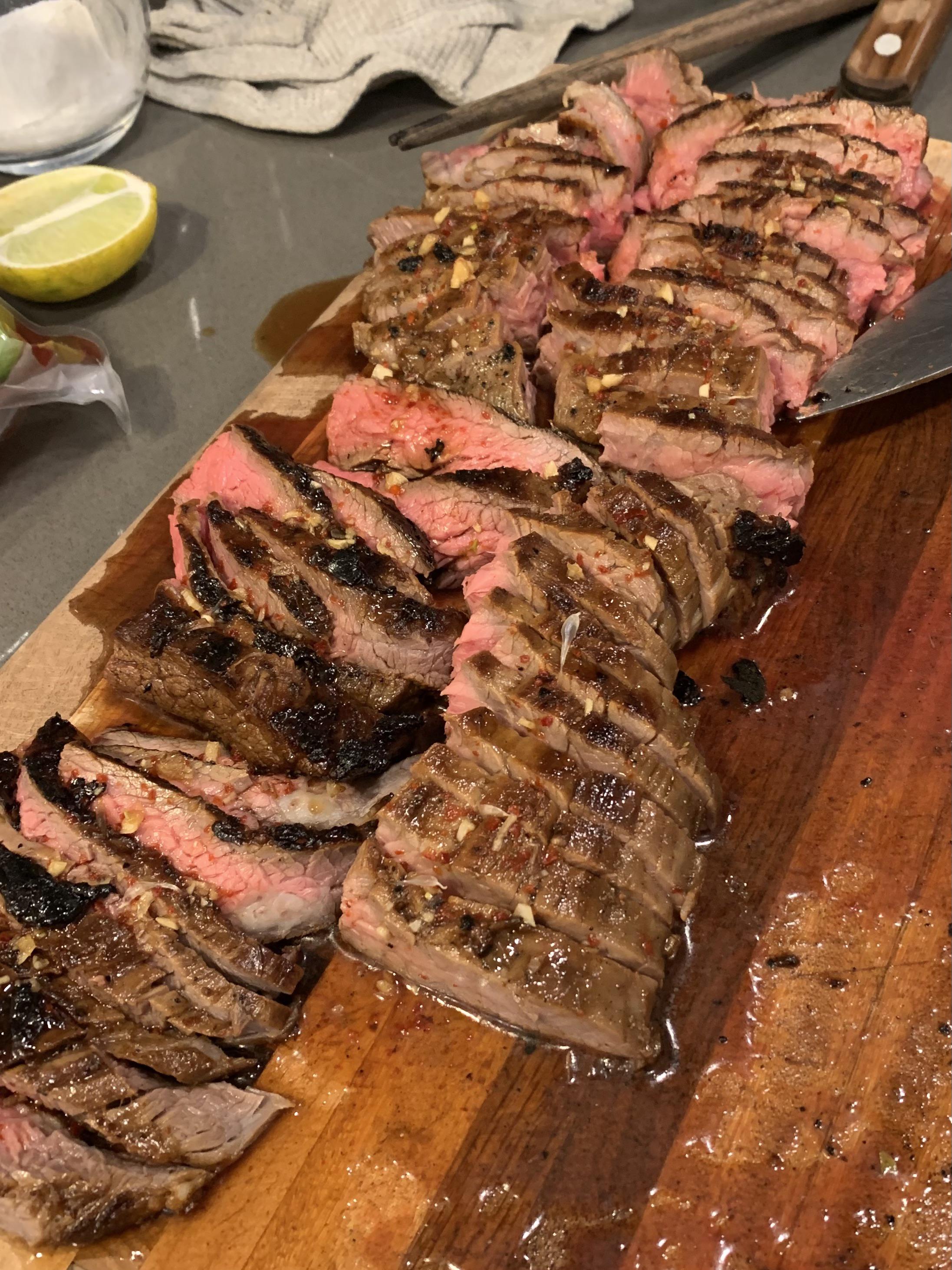 Kenji’s Thai style flank steak. He’s right about it being addictive