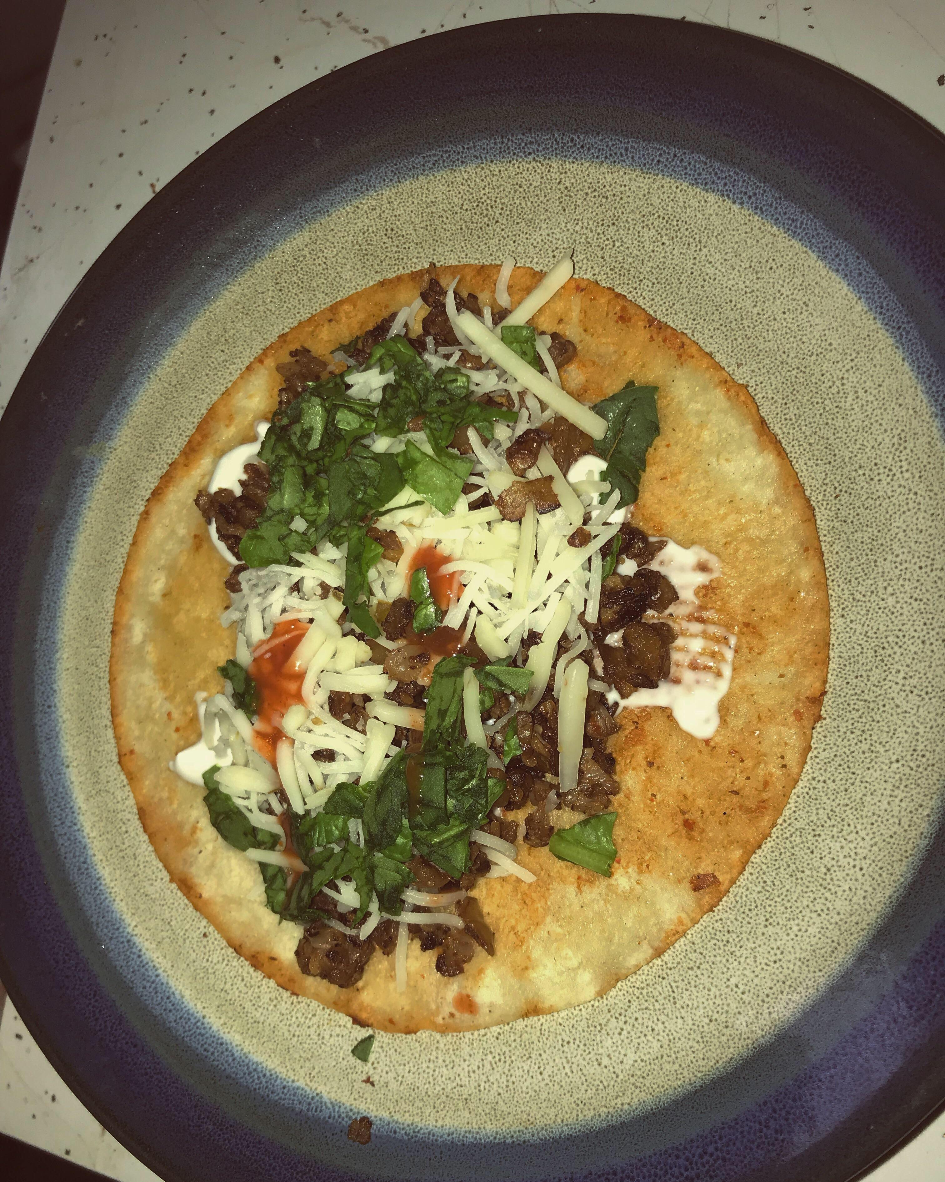 Cauliflower Walnut Taco filling. 2 cups cauliflower, 1 cup of walnuts