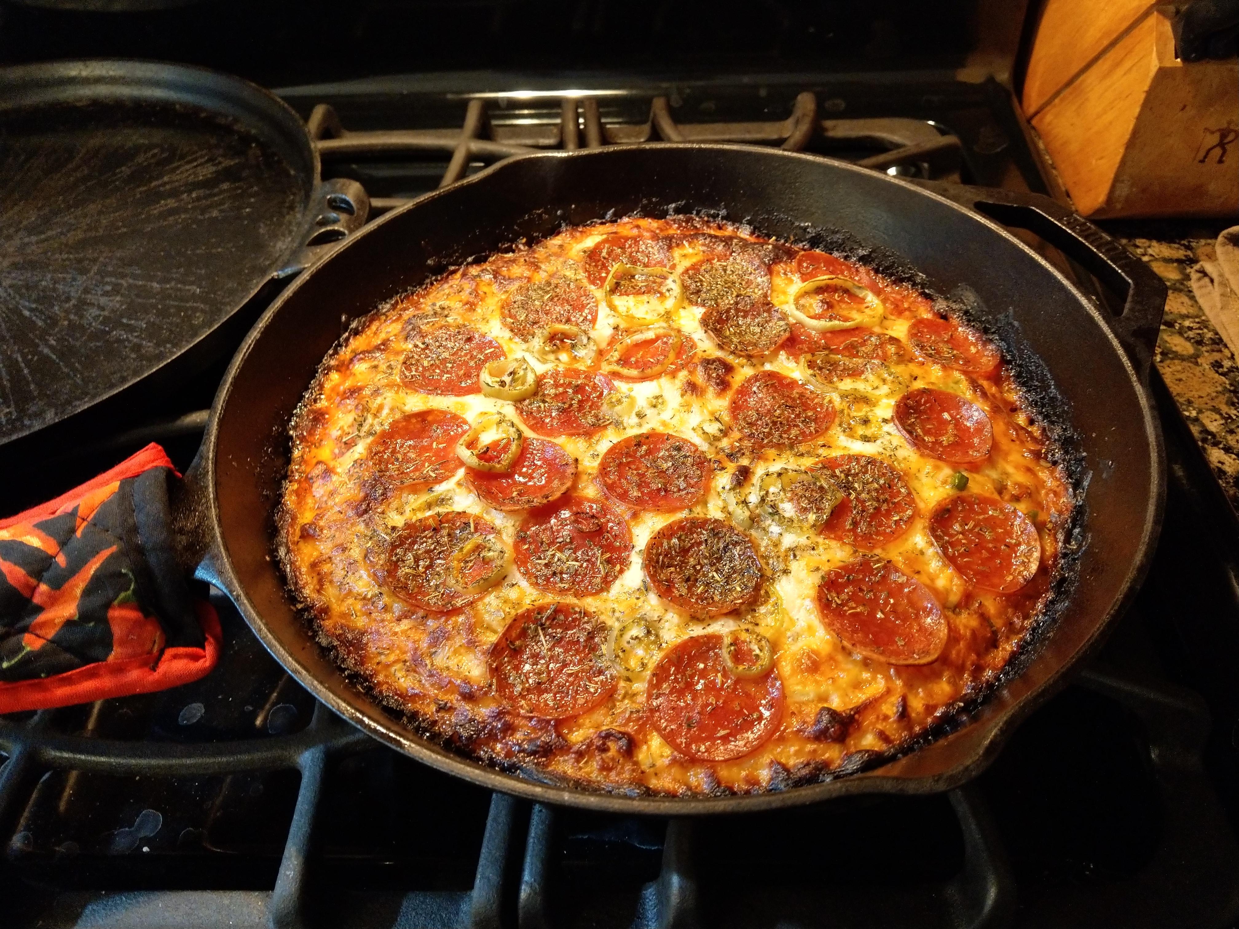 Finally tried pizza. Reminds me of pizza hut personal pan pizzas when i