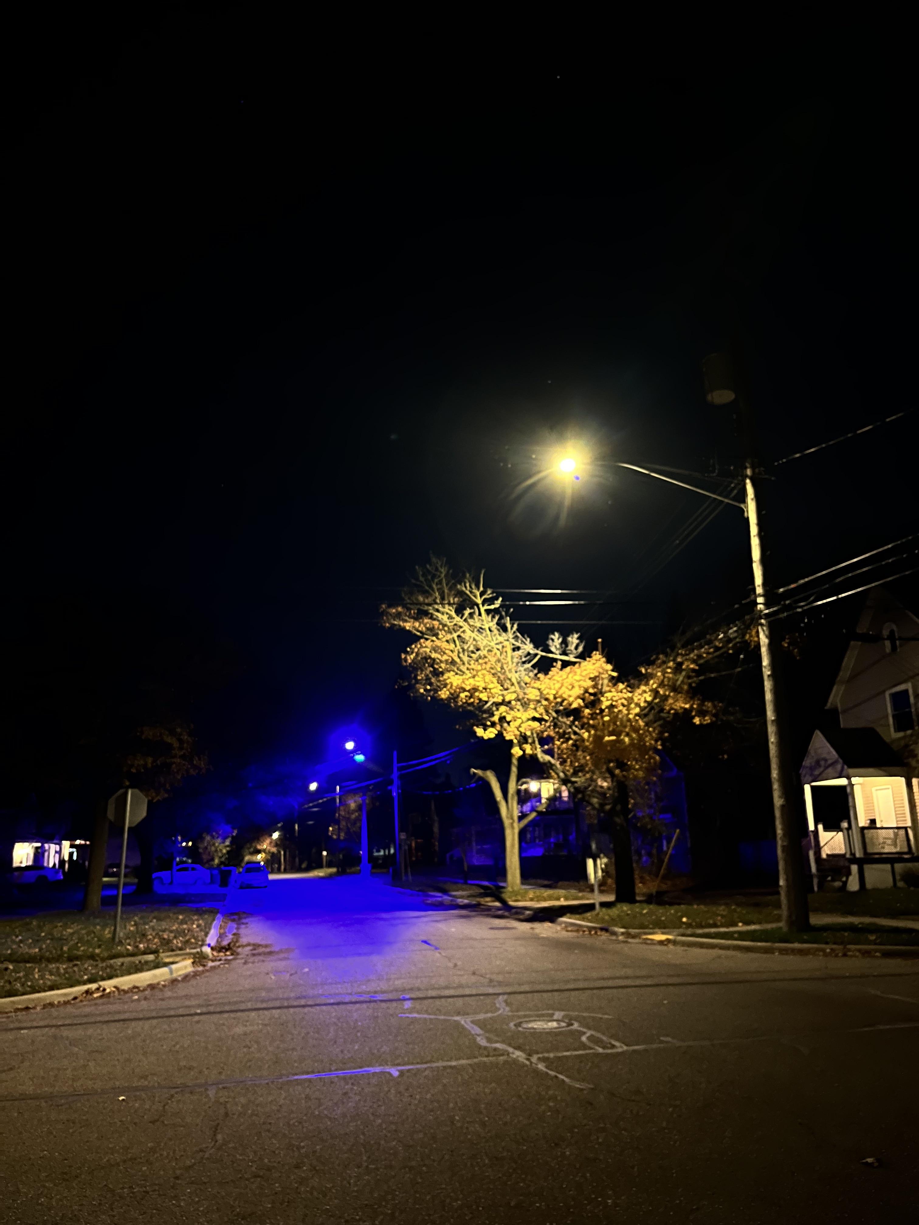 What’s up with these random purple streetlights? r/lansing