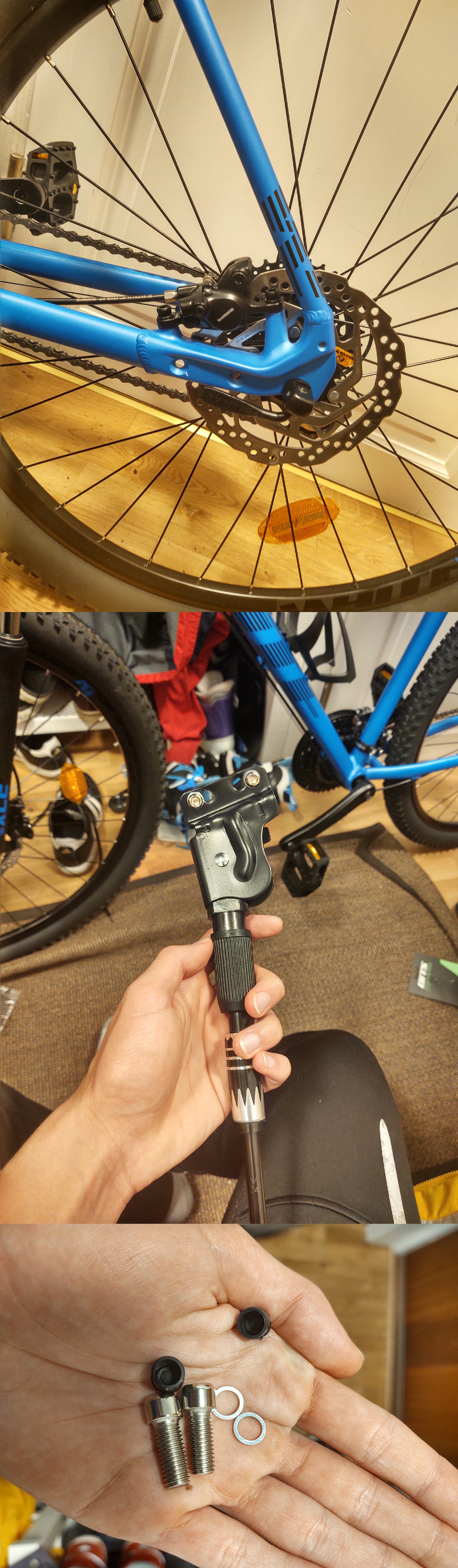 I recently bought a bike and a rear kickstand for it, but I have no