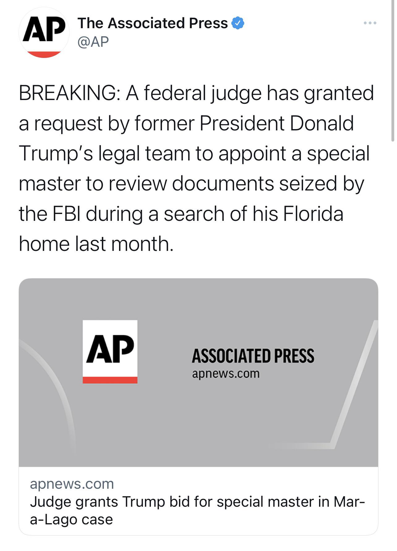 So shopping for a judge works…any Trump appointed judge should recuse