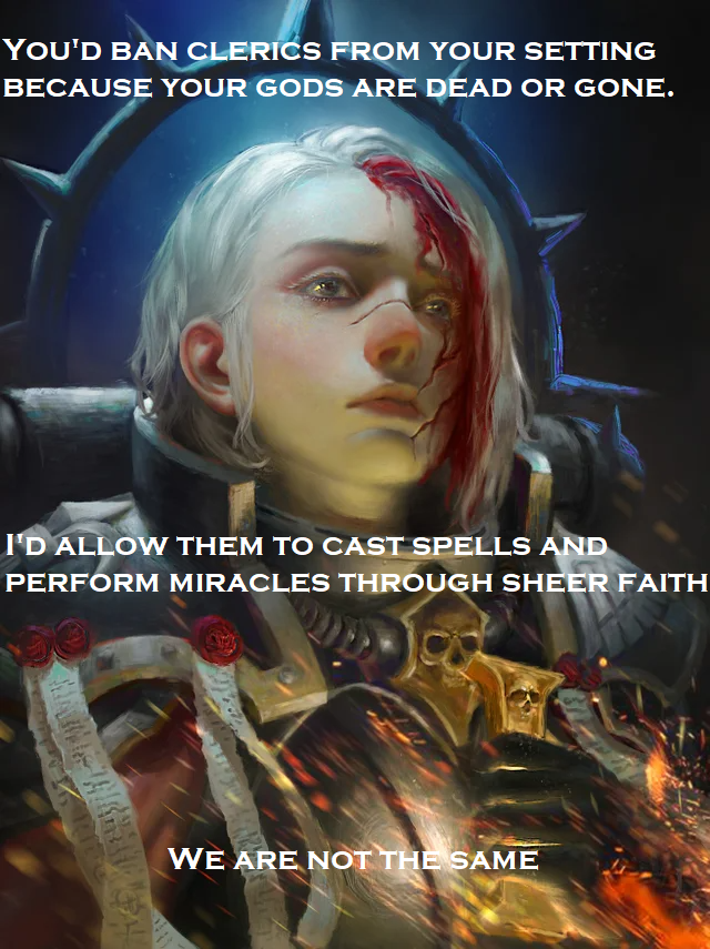 If paladins no longer need gods, then why do clerics? r/SkyDieRay