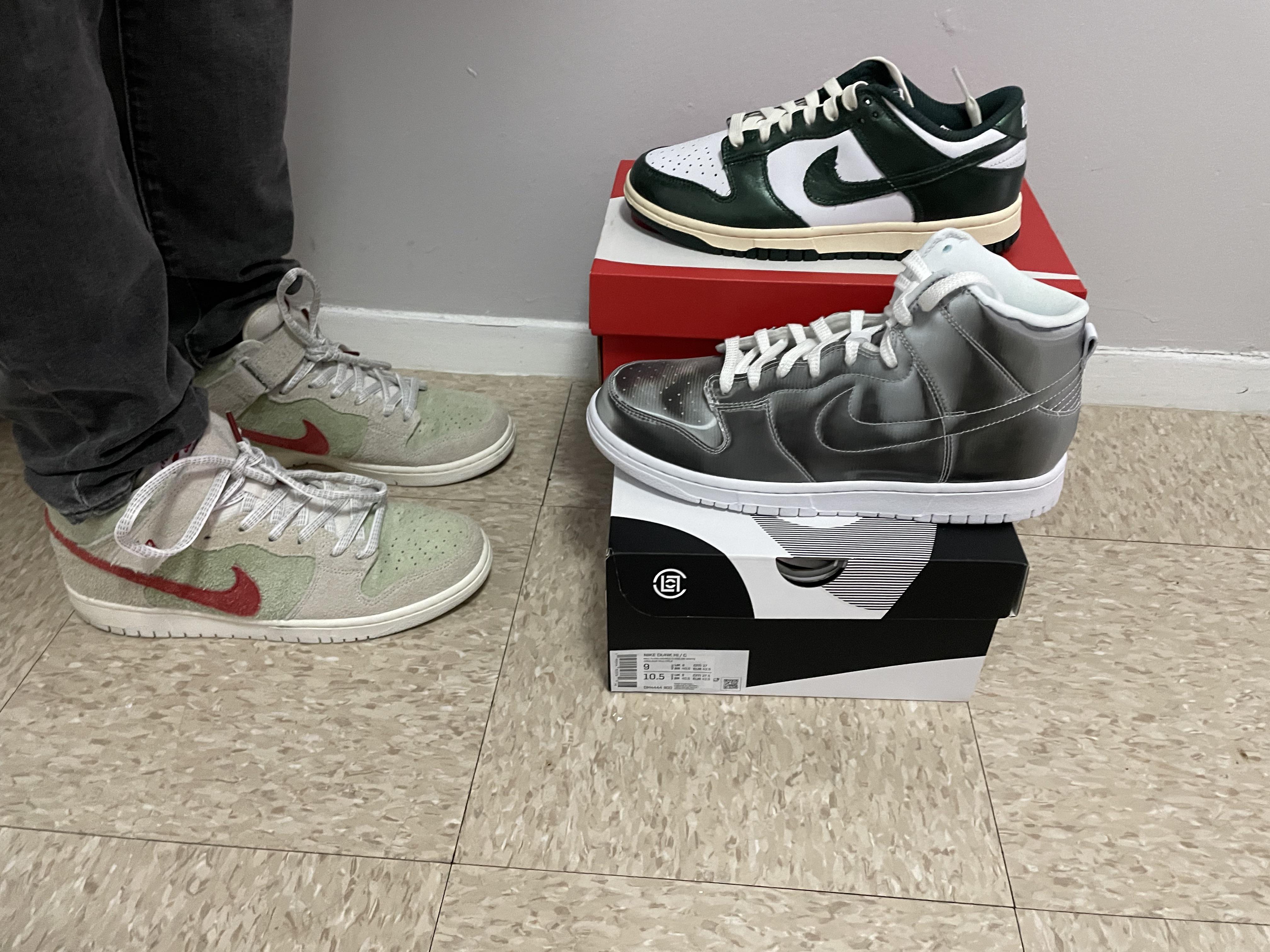 Went out wearing dunks to do a raffle for dunks, followed by picking up