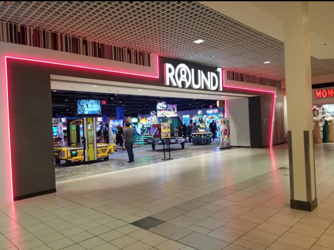 Round 1 Bowling and Arcade Center in North Riverside Park Mall in North Riverside IL, former