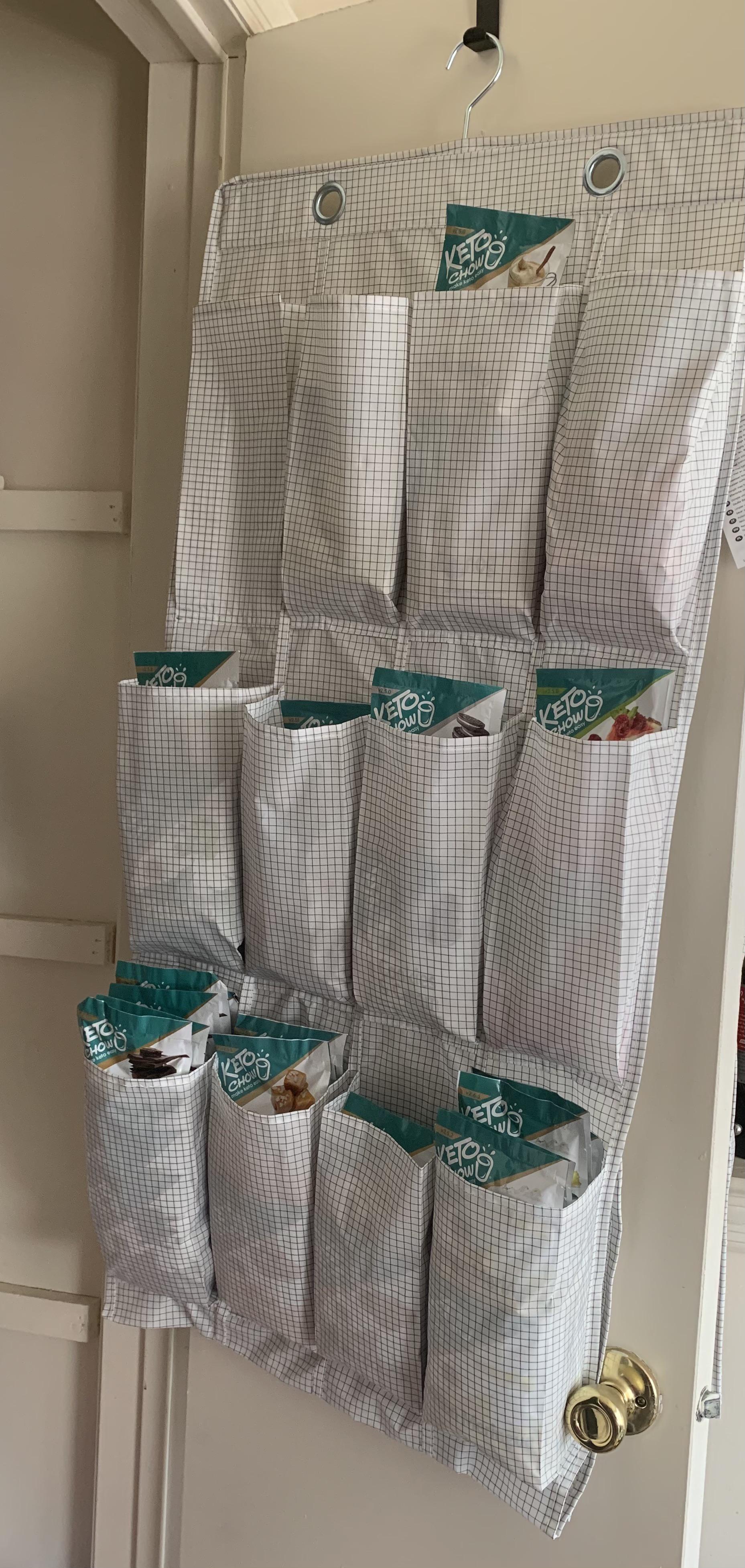IKEA’s STUK hanging shoe organizer, great for holding singles r/ketochow