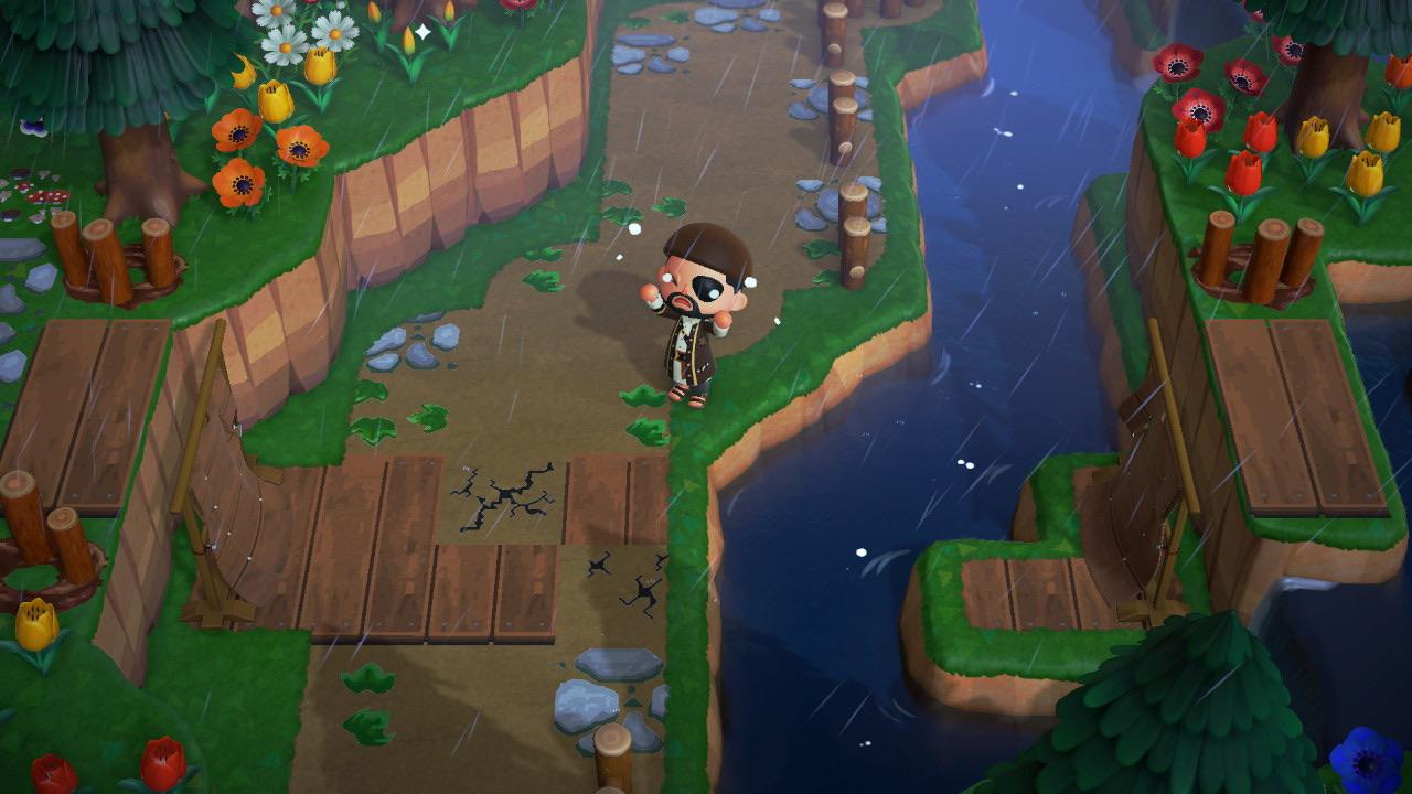 I made a bridge over a cliff.. but it’s broken AnimalCrossingInspire