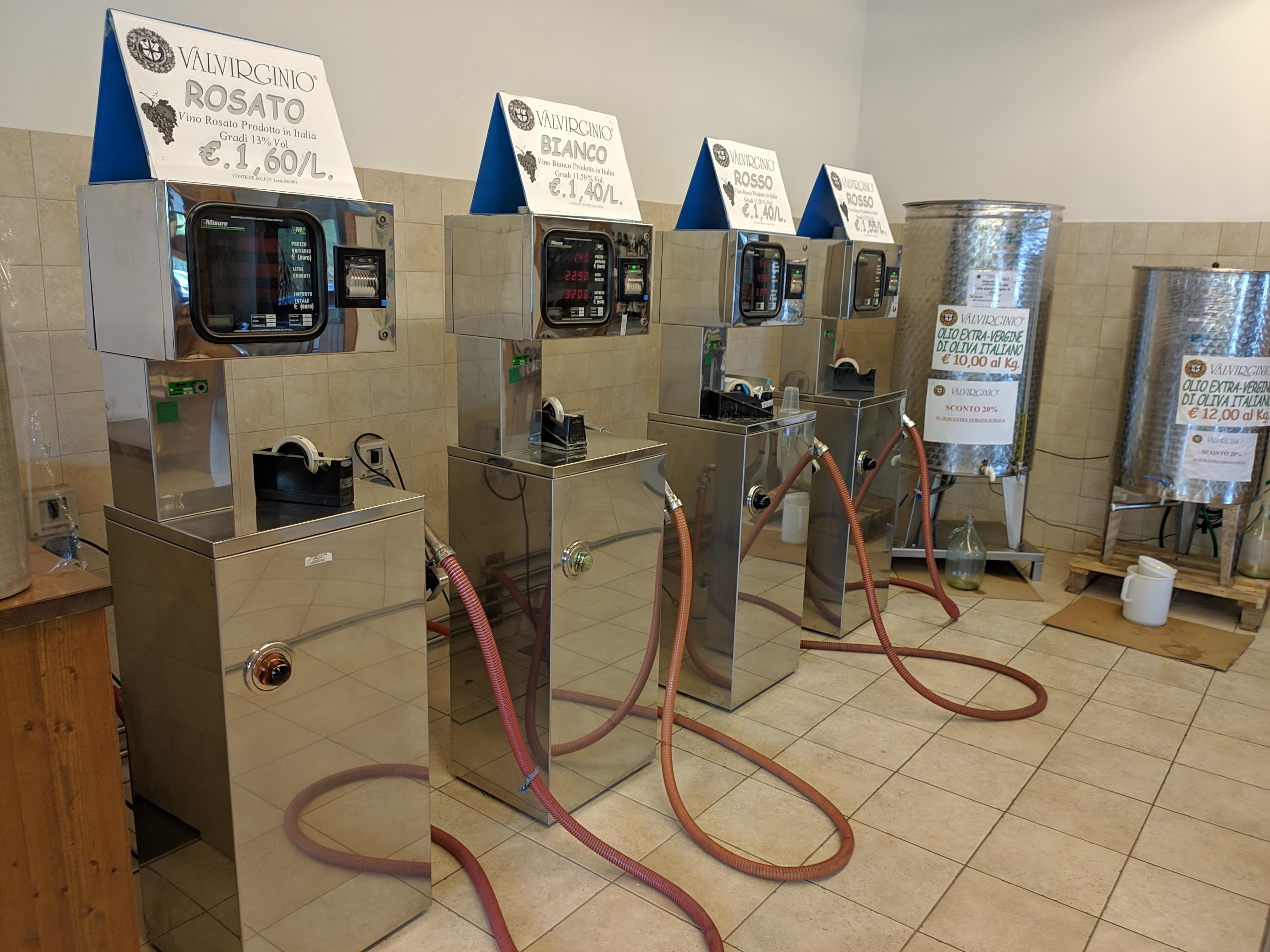 This "gas station" for wine in Tuscany r/mildlyinteresting