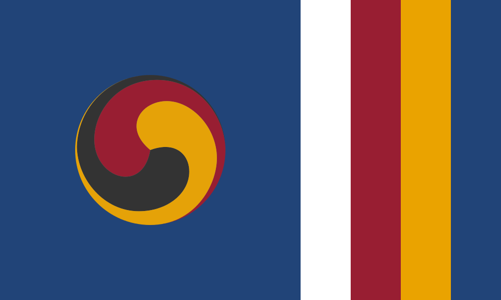 Redesign of the Buddhist Flag r/vexillology