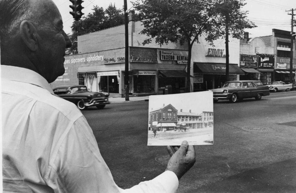 A Huntington, NY resident on July 25th,1963 showing a picture of the