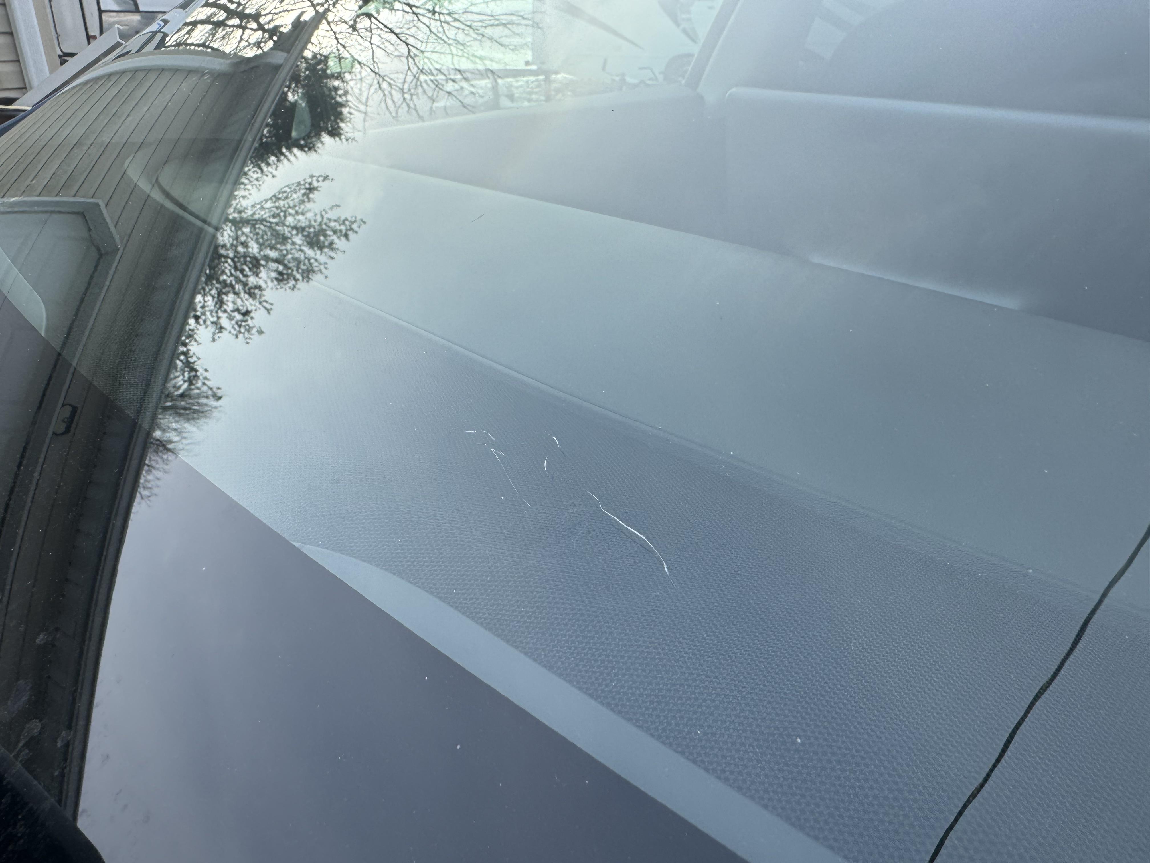 O’Reilly scratched my windshield while installing wiper blades on my