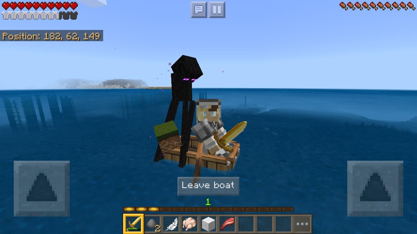 Endermen chase their victims into the ocean for easier disposal of the