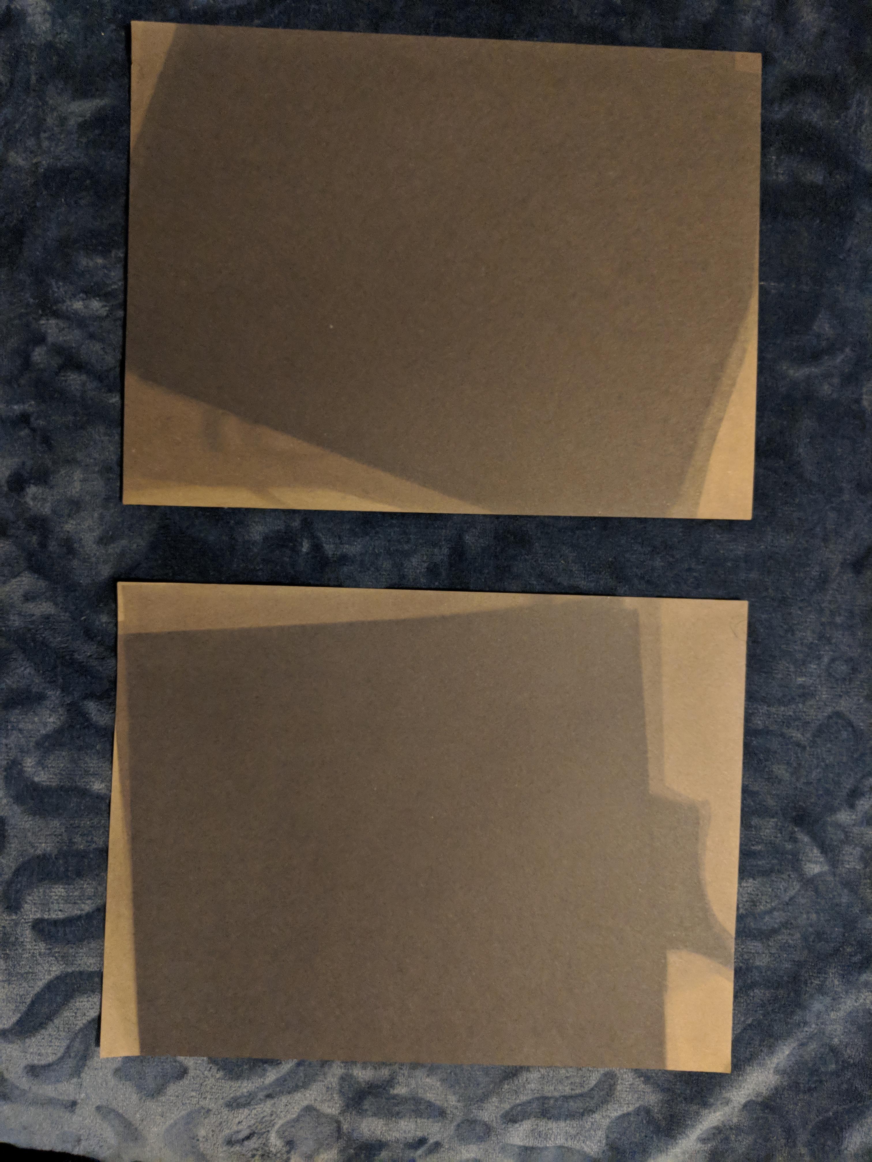 The way sunlight has faded this black construction paper thats been