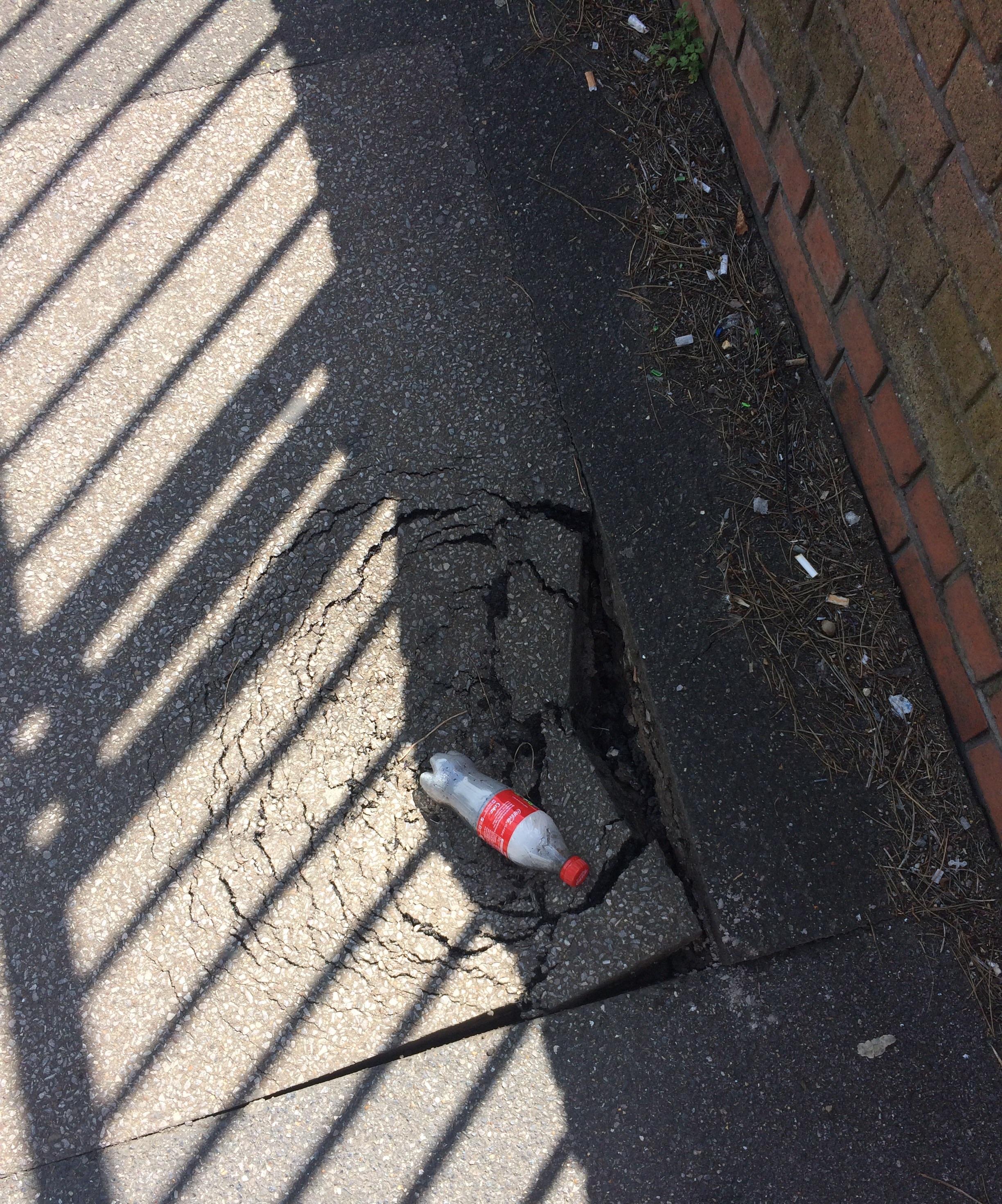 Someone dropped a very heavy bottle on my road r/mildlyinteresting