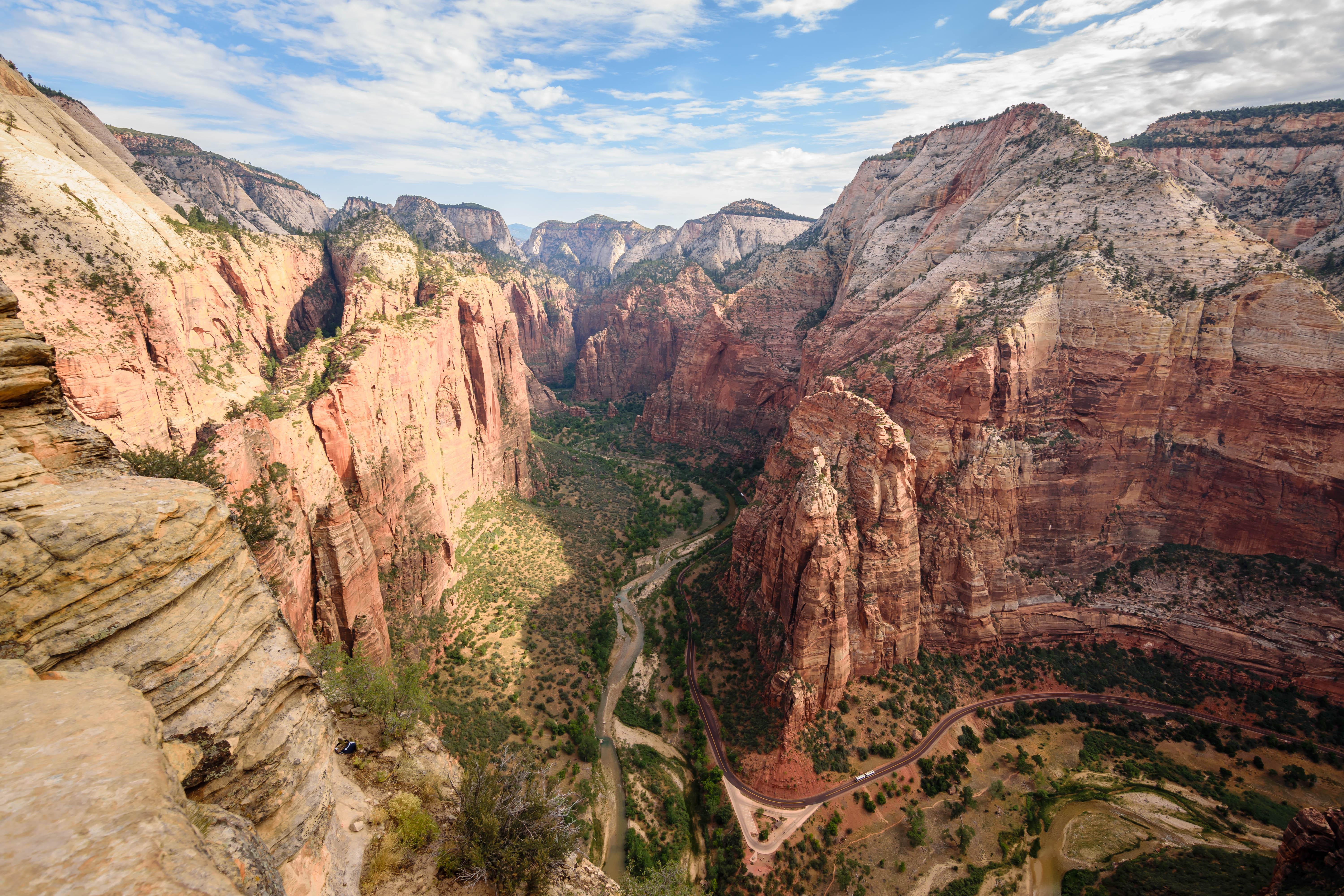 Angels Landing In Zion National Park Utah Usa Canyon State States