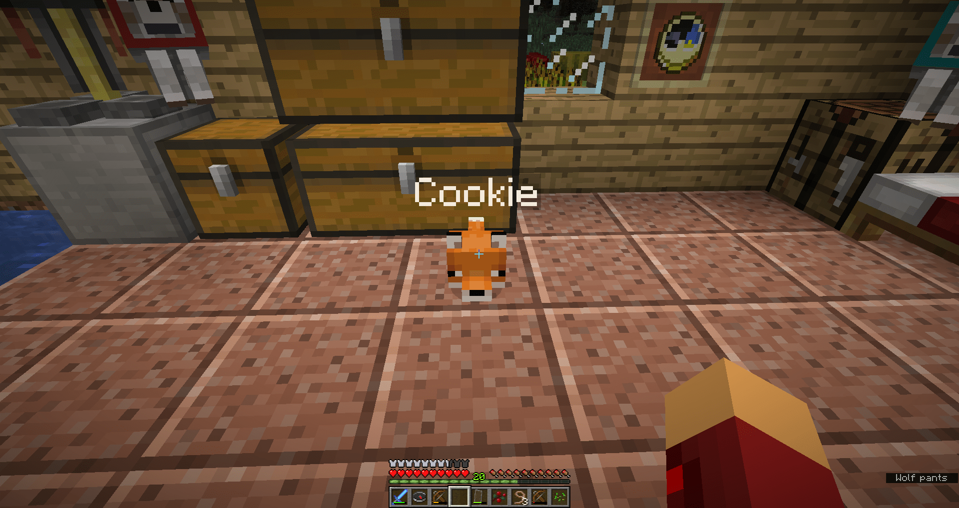 finally adopted a pet fox! r/Minecraft