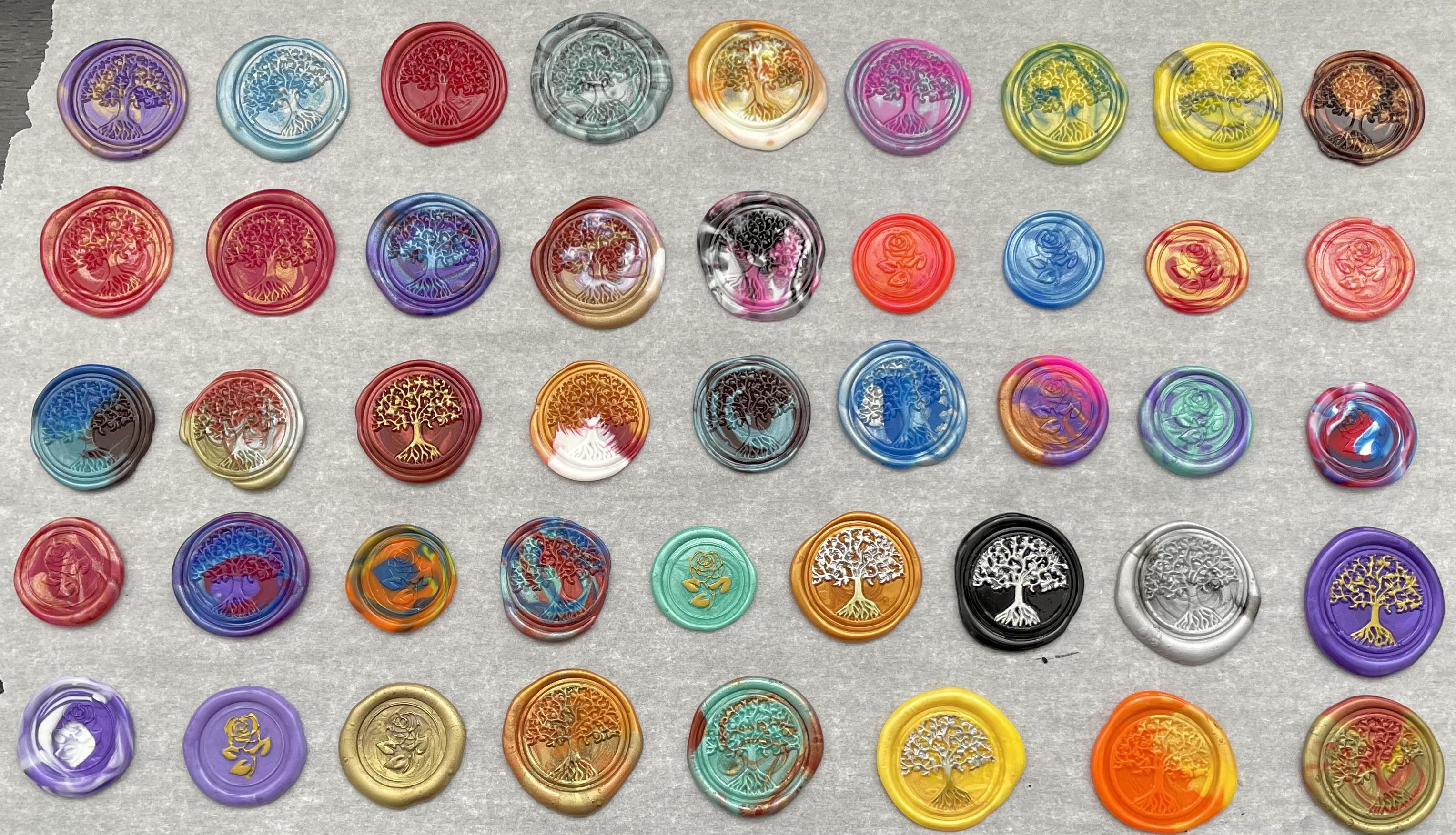 First day making wax seals! Not the best but I’m having fun 🤩 r