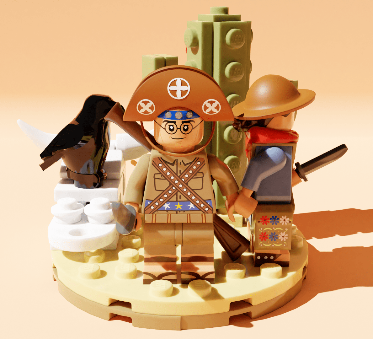 Lego Icones Brasileiros Alguem Daqui Sugeriu Lampiao Fiz Ele E Maria Bonita R Brasil