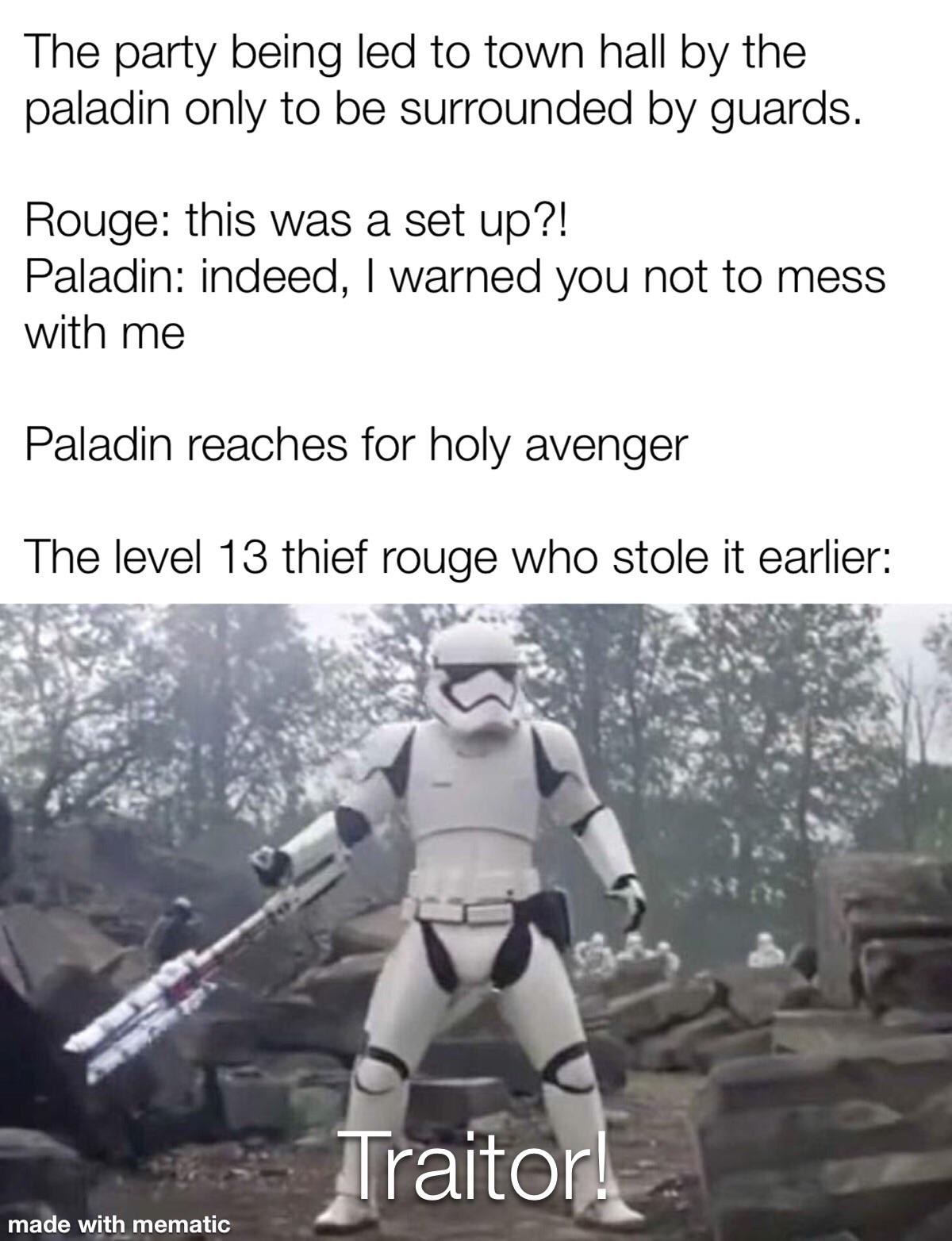 Oh how the turn tables have turned. r/dndmemes