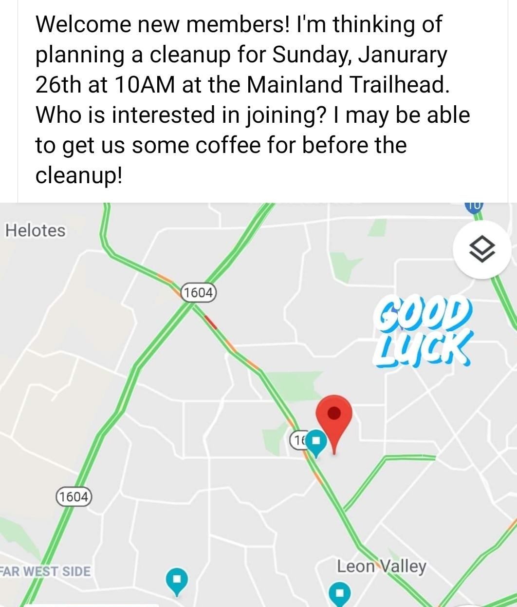 If you're interested in helping clean local parks join us tomorrow at
