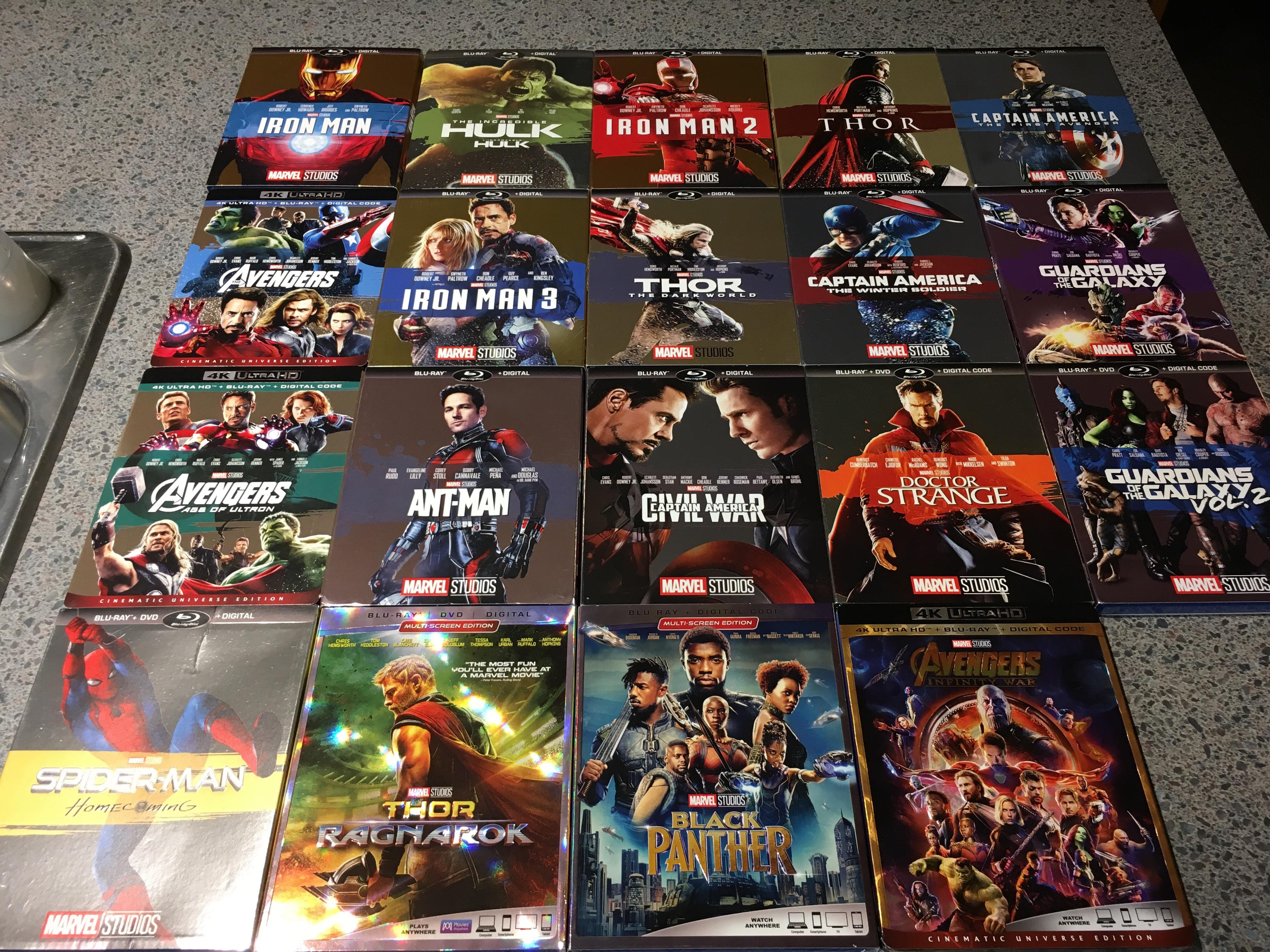 My Marvel Studios Slipcover Collection r/marvelstudios
