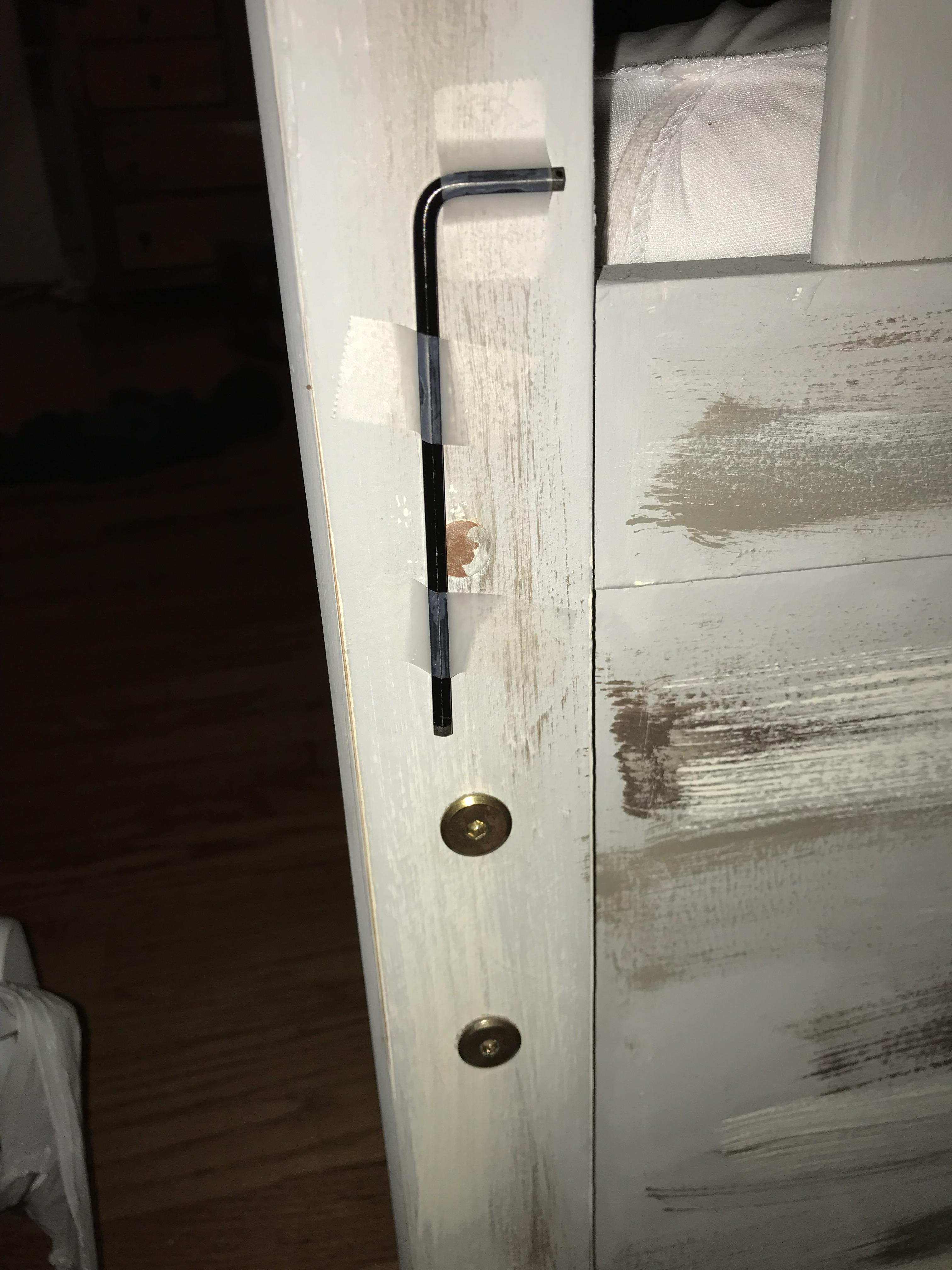 Furniture came with it’s own tool to put it together? Discretely hide