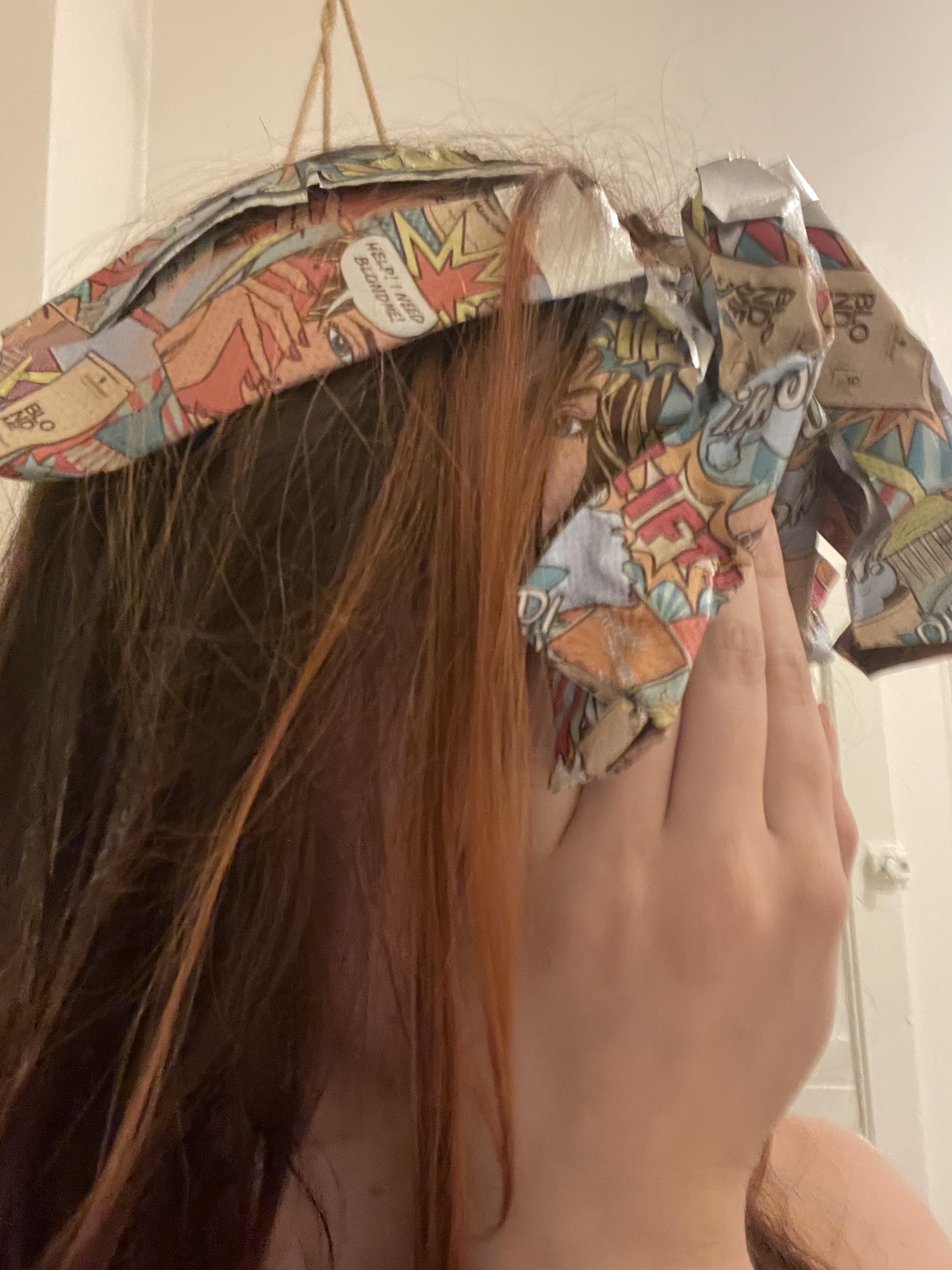 My hairstylist left foils in my hair and told me to wash it out at home