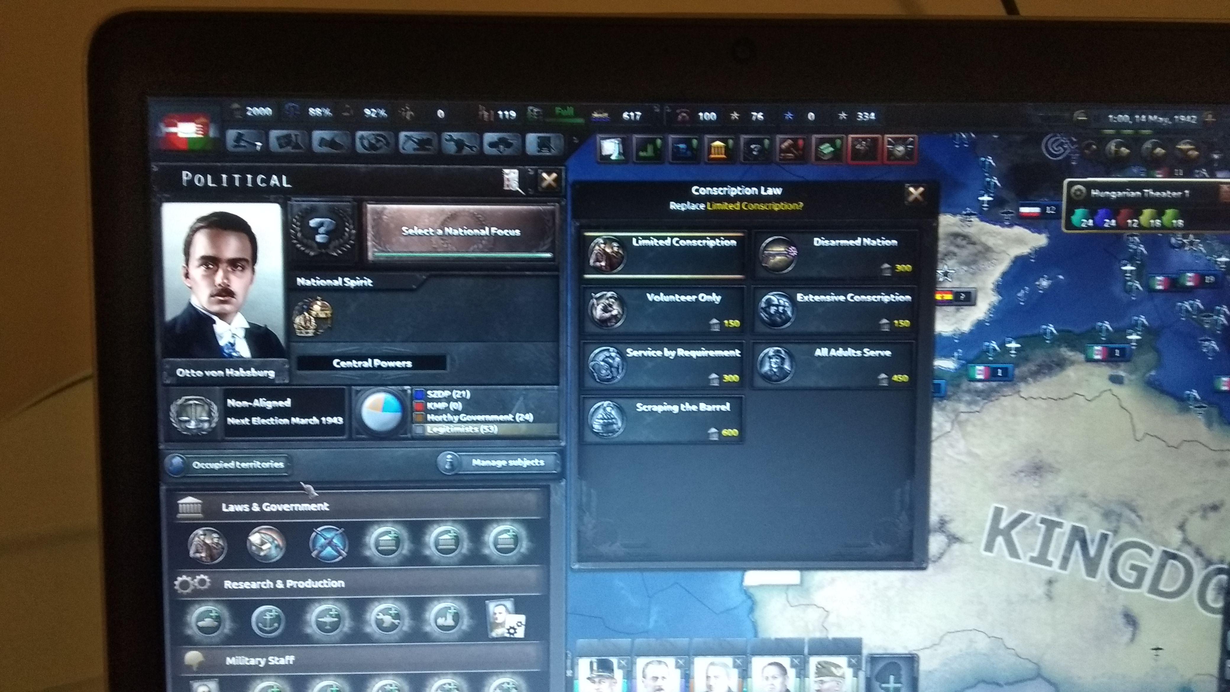 I need help with conscription laws, i simply can't increase manpower