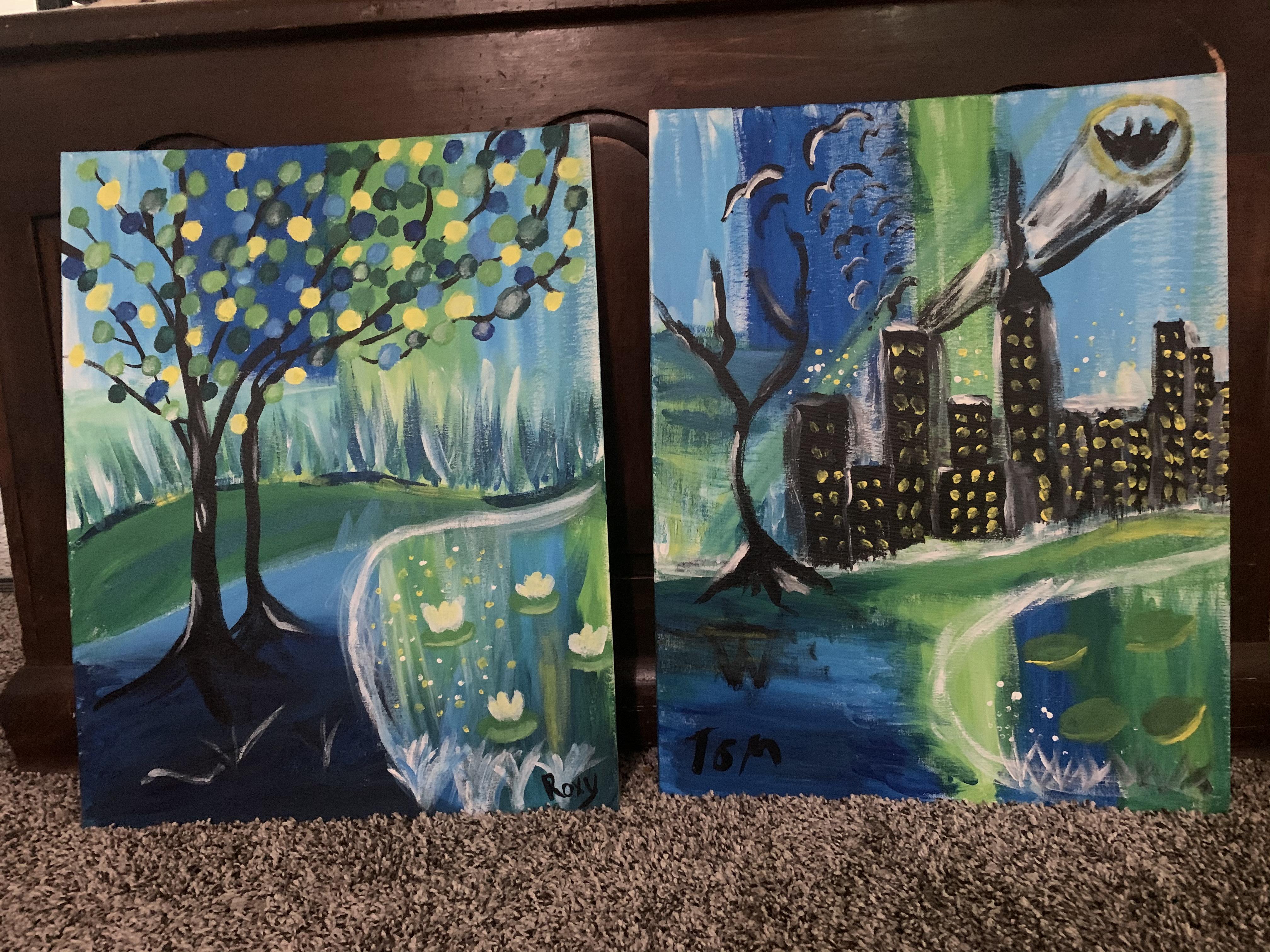 Went to a painting and wine class with my girlfriend years ago and