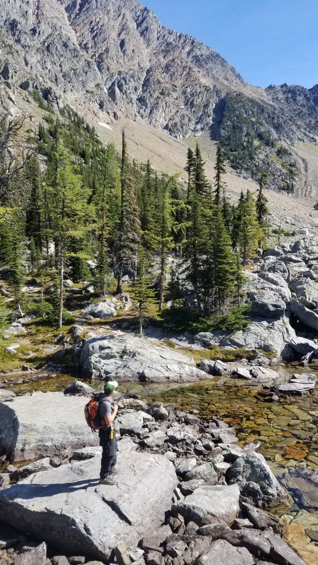 Hiking in the East Kootenays, BC, Canada. Last day of warm weather it