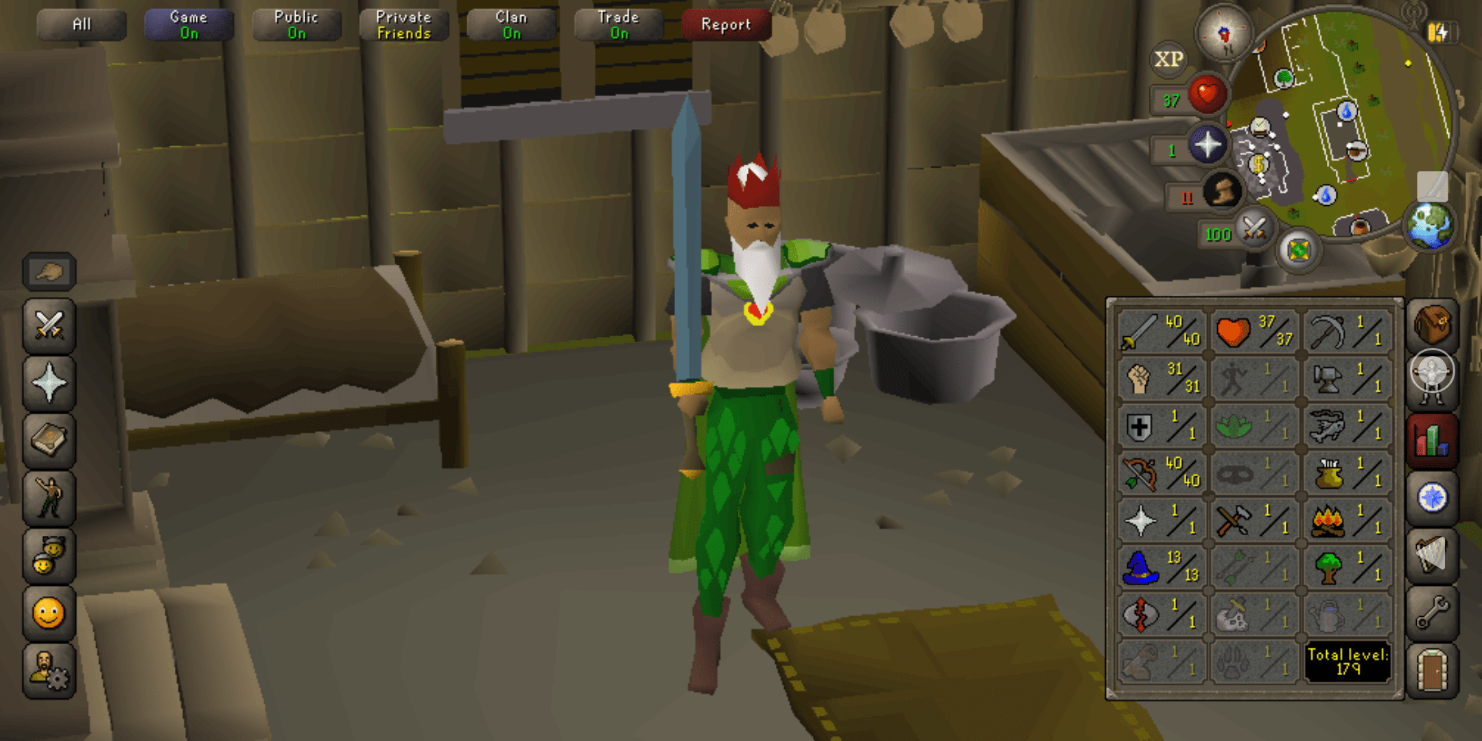 Decided to come back to OSRS, fresh build fun little antics ), you
